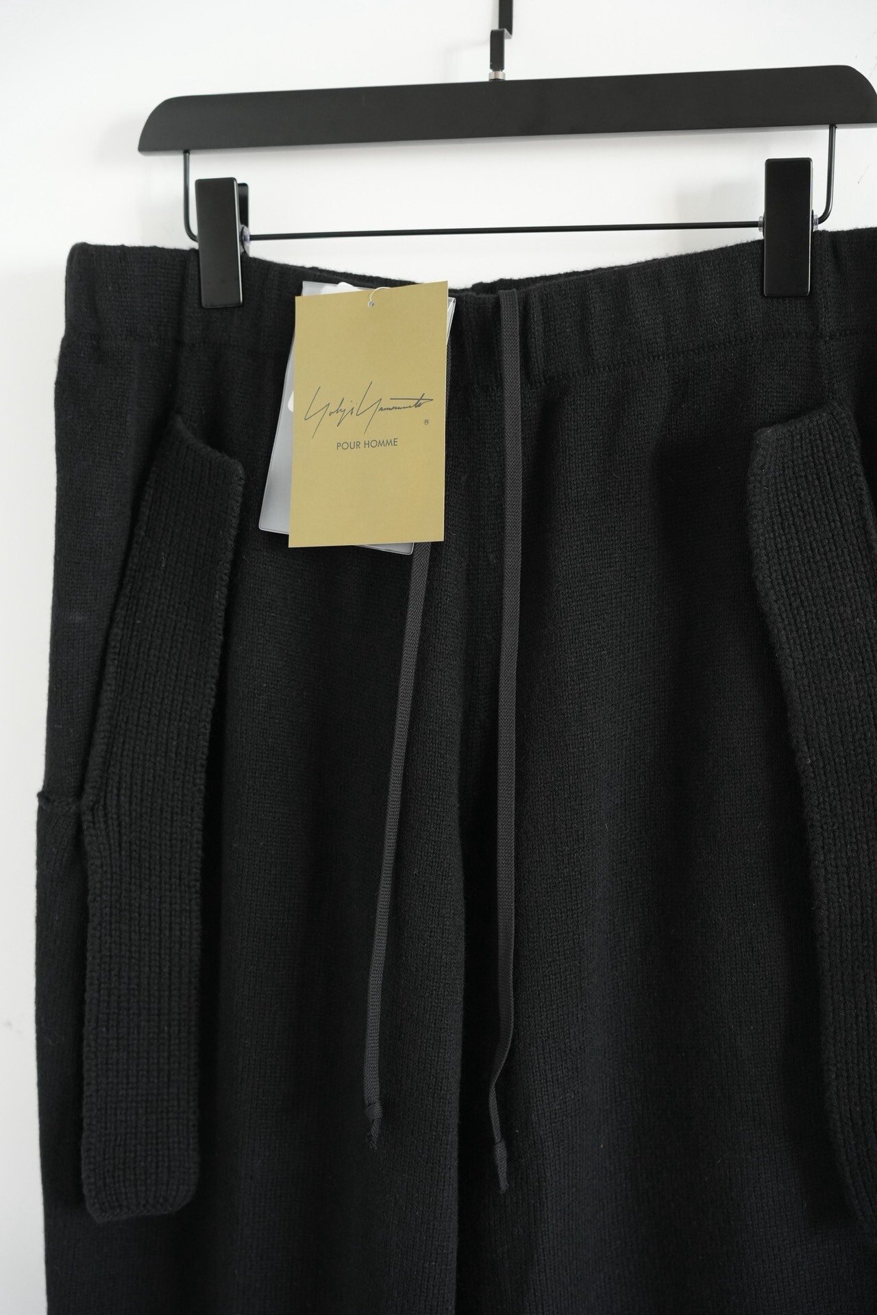 Yohji Yamamoto 24AW Wool Knit Sweatpants — detail