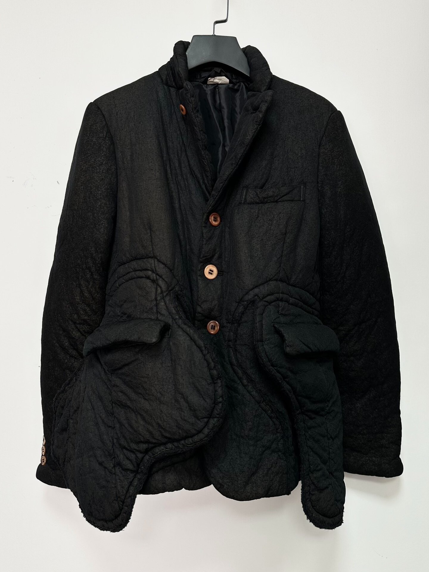 Comme des Garçons 17AW Bulbous Coat — detail