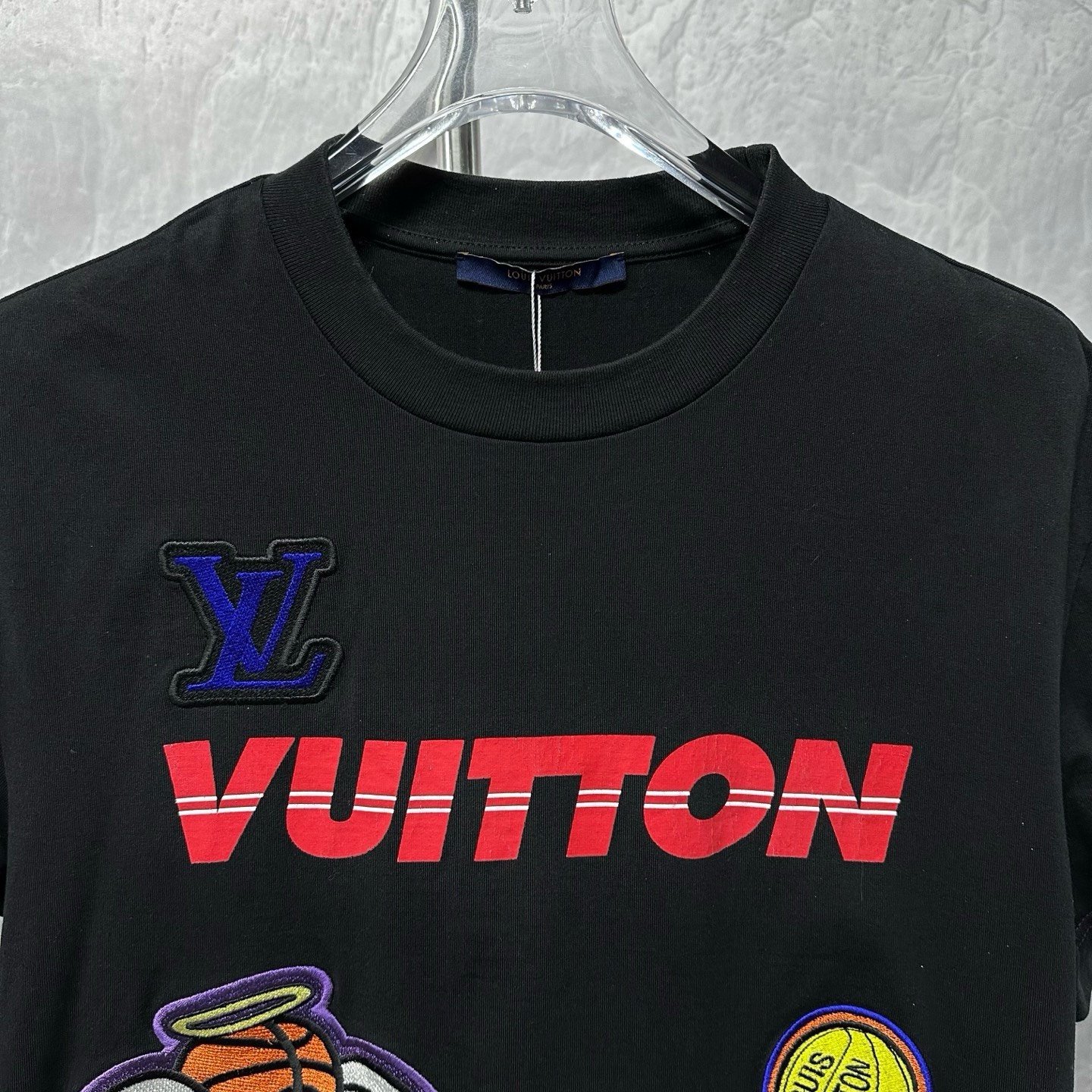 Louis Vuitton NBA Print Embroidered T-Shirt — front