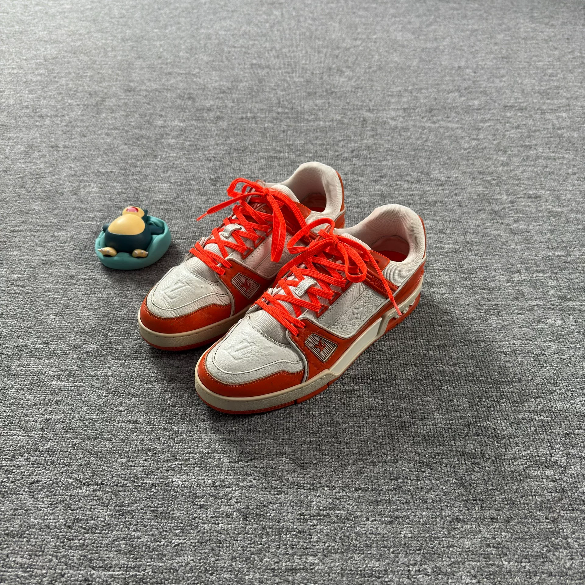Louis Vuitton Trainer White Orange