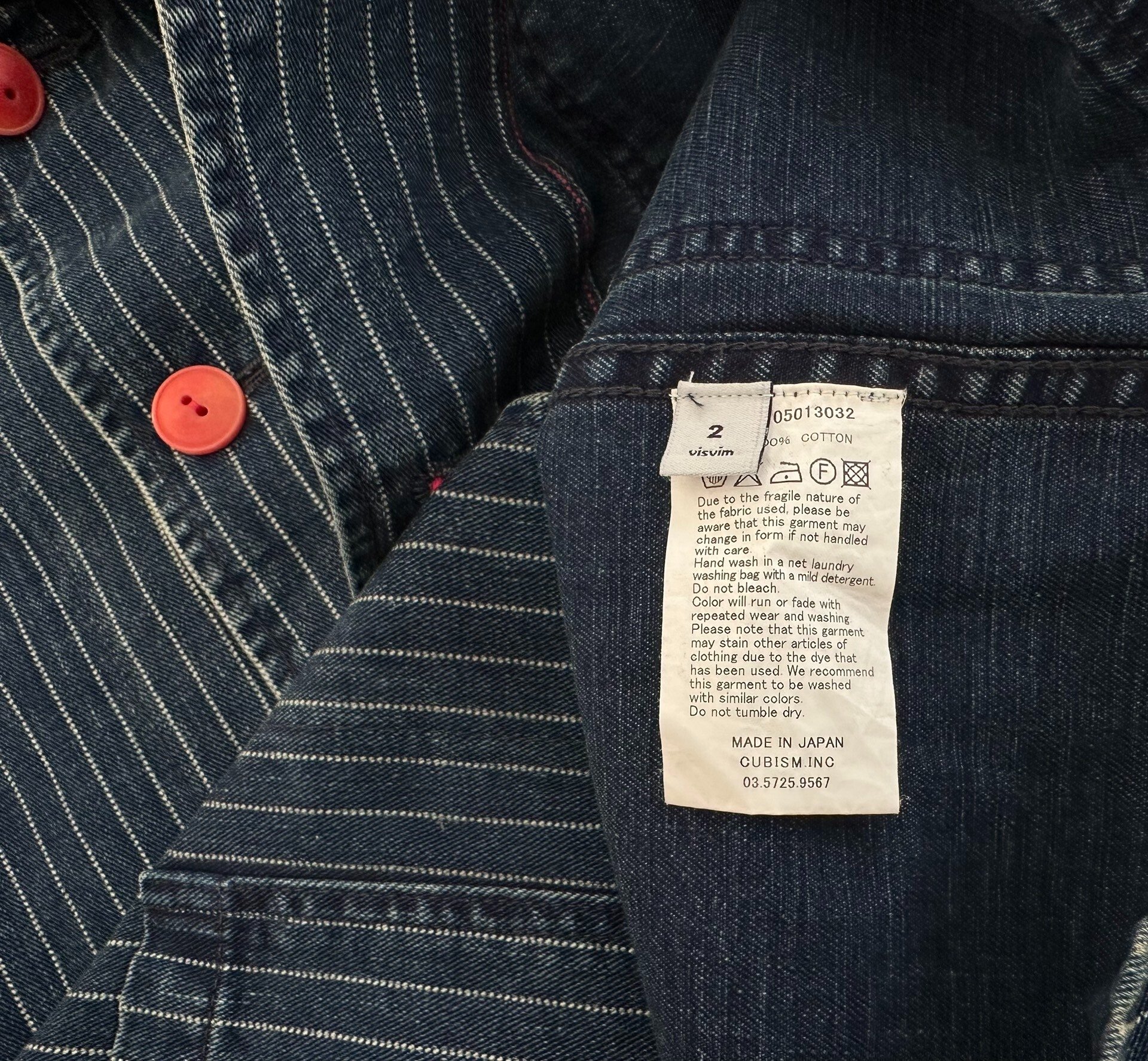 VISVIM TRAVAIL COVERALL WABASH — back