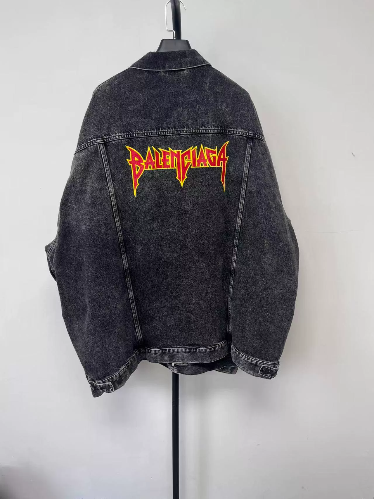 Balenciaga Heavy Metal SS22 Logo Denim Jacket