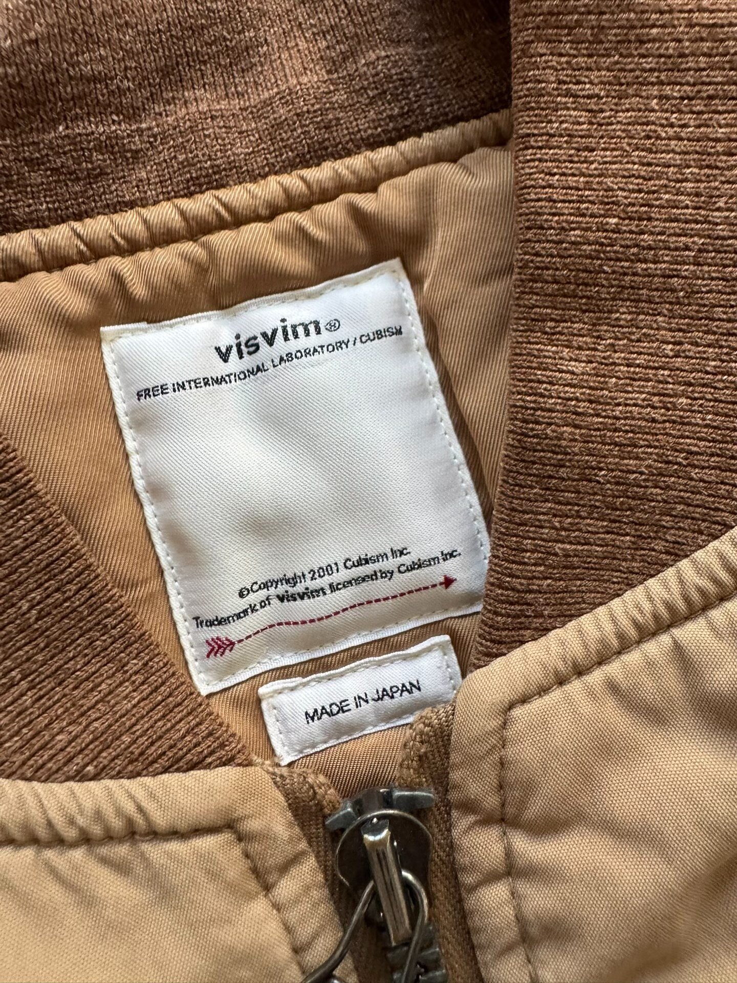 VISVIM 20SS THORSON ALBACORE MA-1 Jacket — label