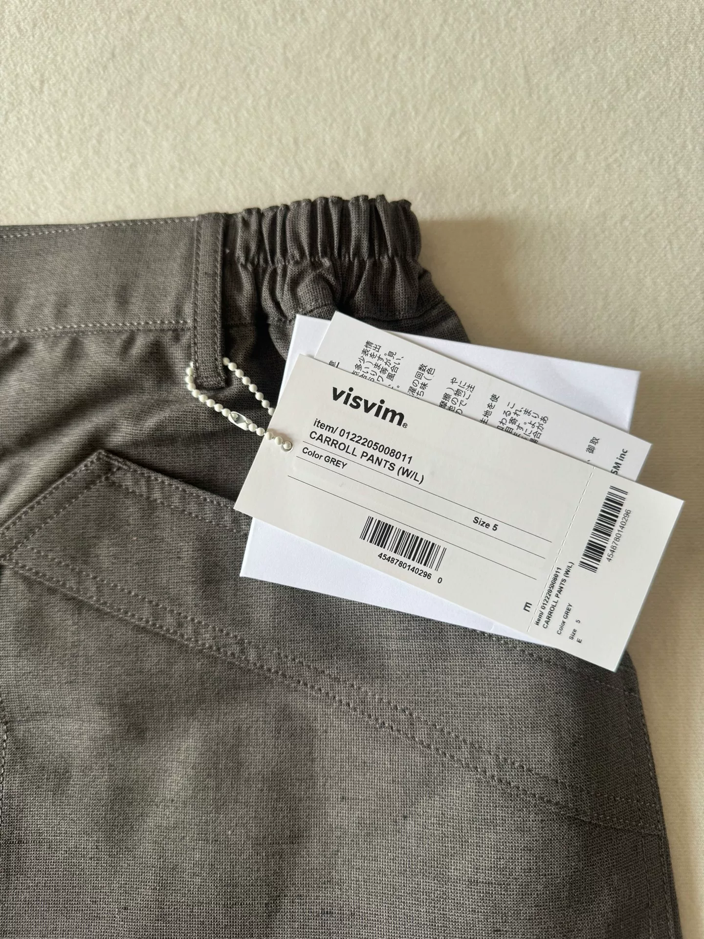VISVIM 22aw Carroll Racing Pants — label
