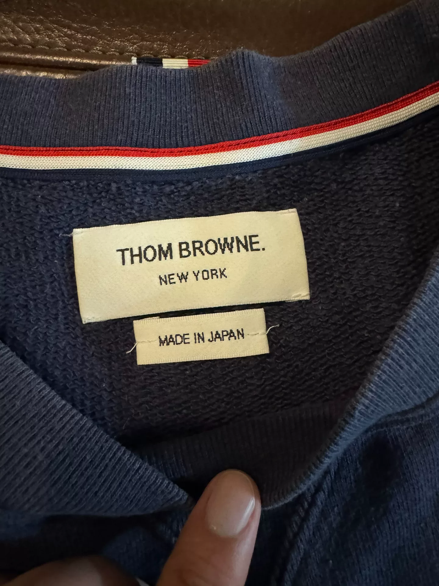 Thom Browne Men's Classic Sweatshirt — detail