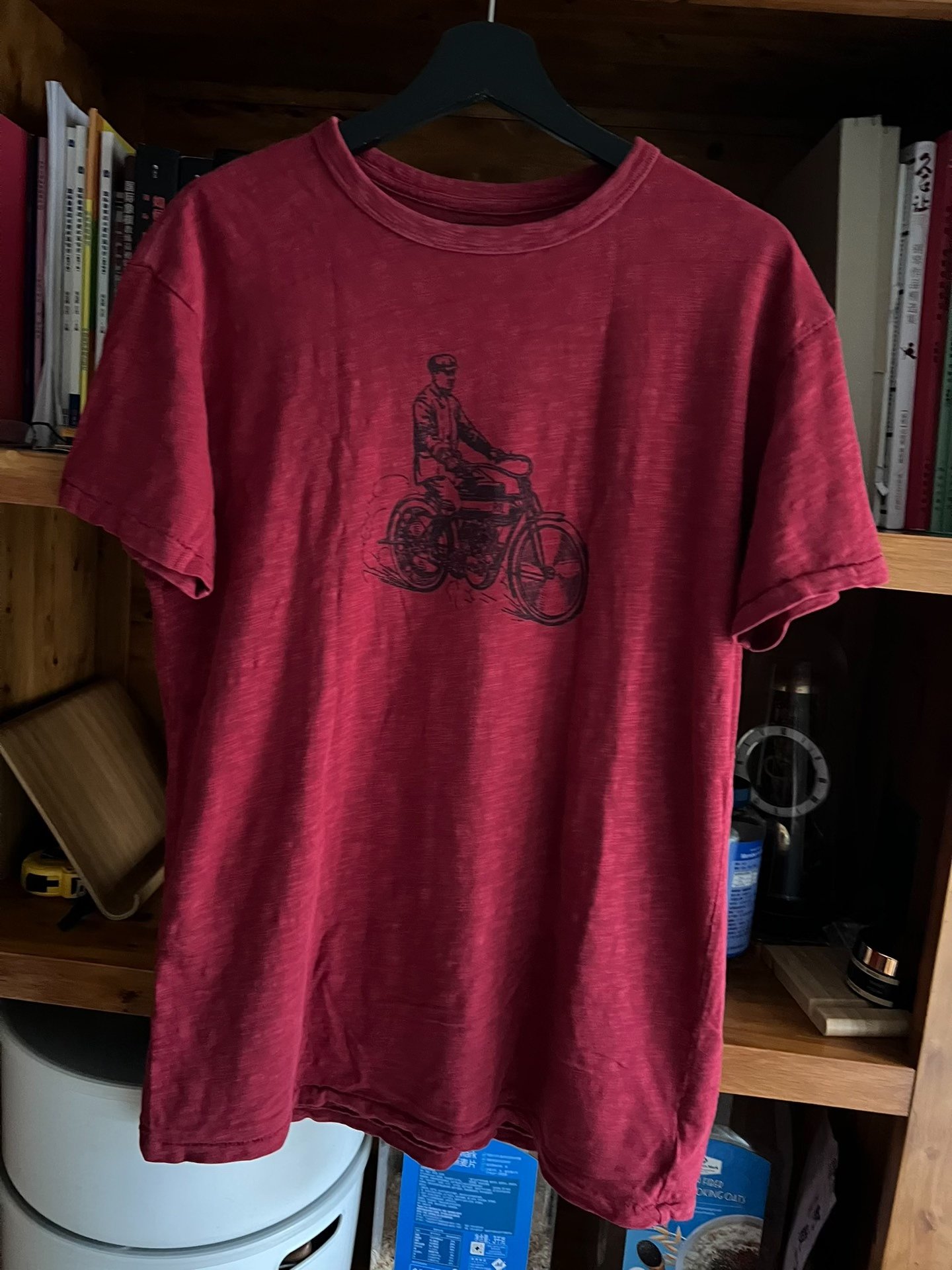 RRL Double RL Bicycle Print Short-Sleeve T — detail