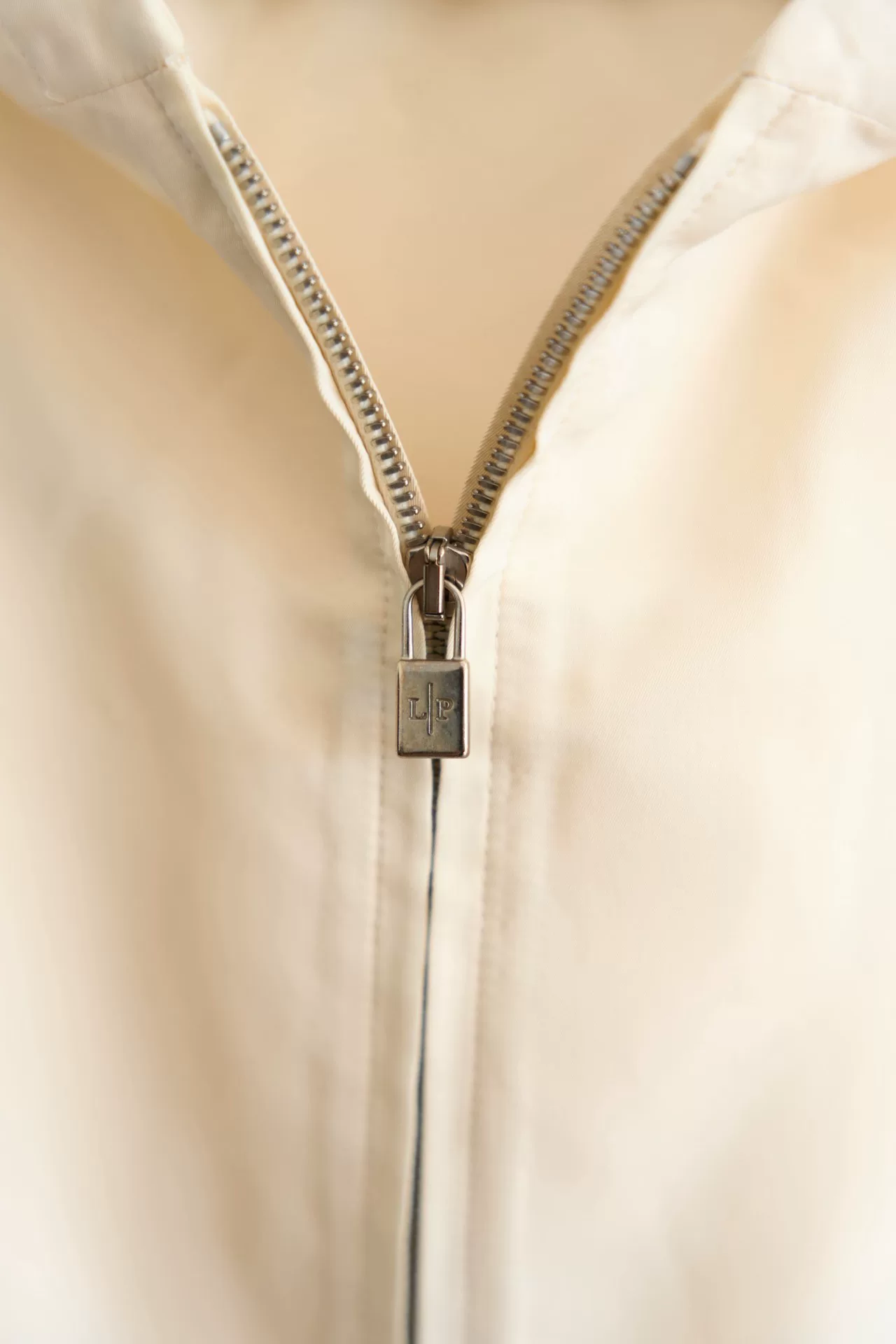 Loro Piana Beige Hooded Vest — label