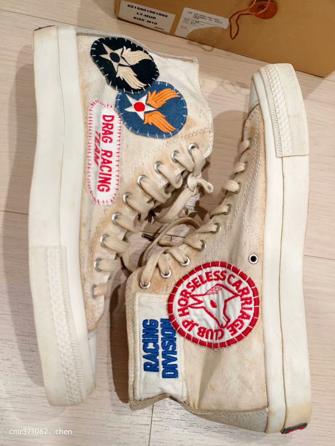 VISVIM 15 ICT SKAGWAY HI PATCHES — detail