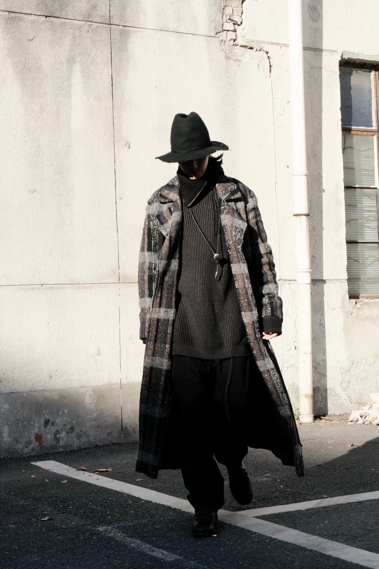 Yohji Yamamoto 20AW Tweed Coat — back