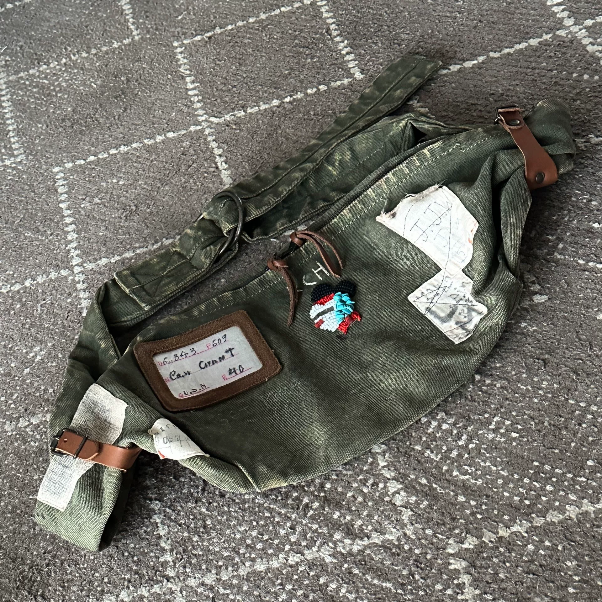 KAPITAL Small Mickey Turquoise Vintage Crossbody