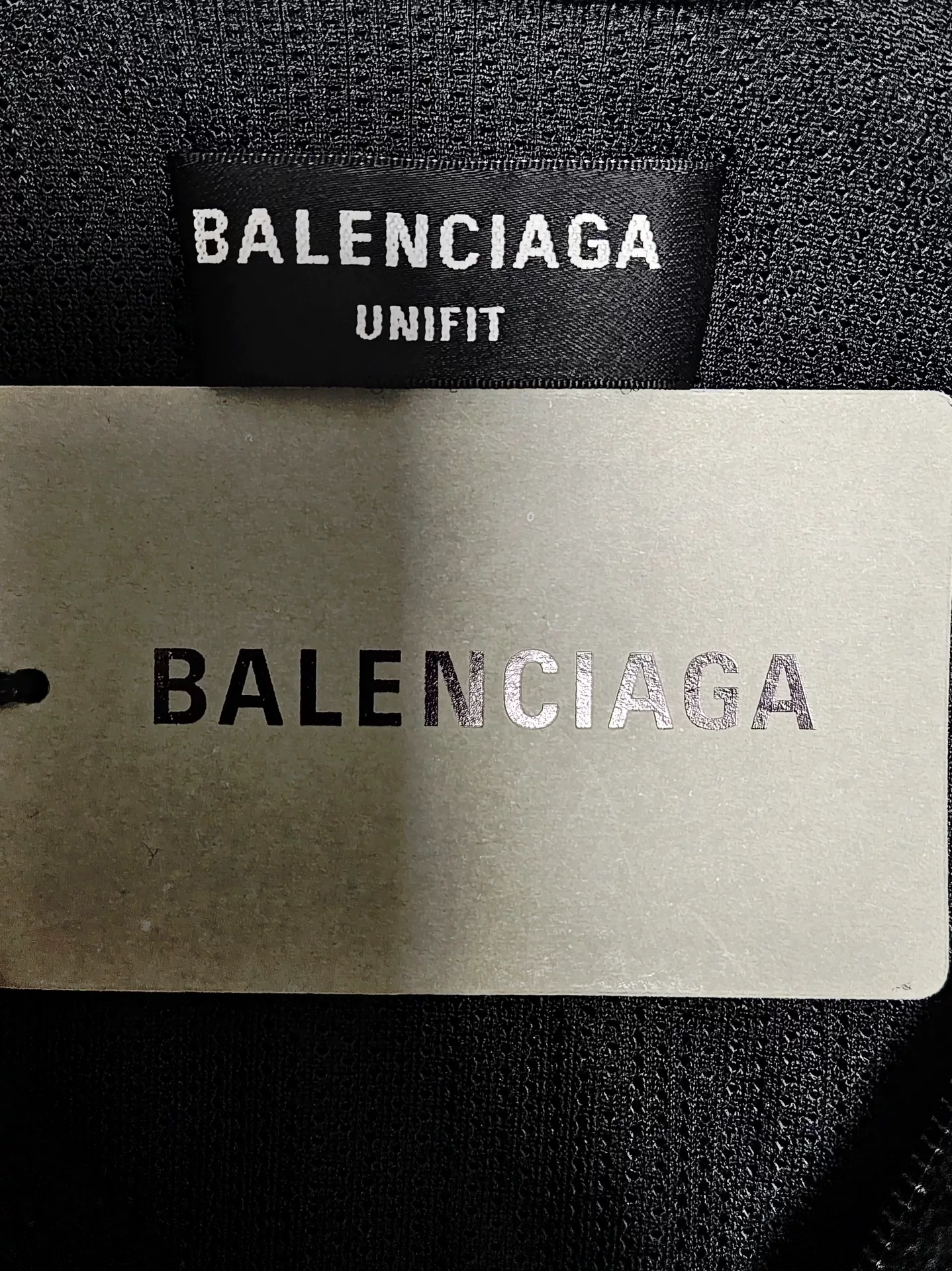 Balenciaga Sporty Black White Coral Fleece Jacket — back