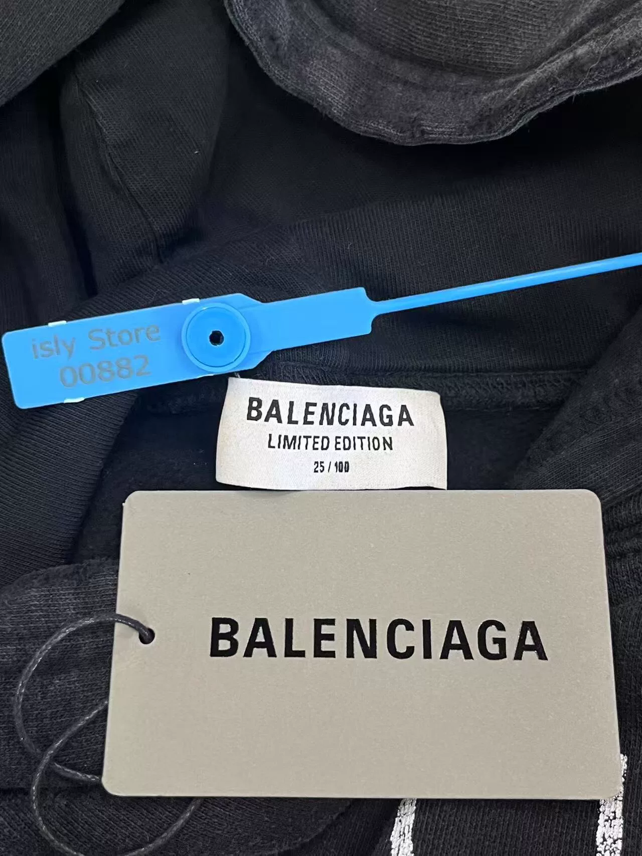 Balenciaga Rammstein Short Hoodie — label