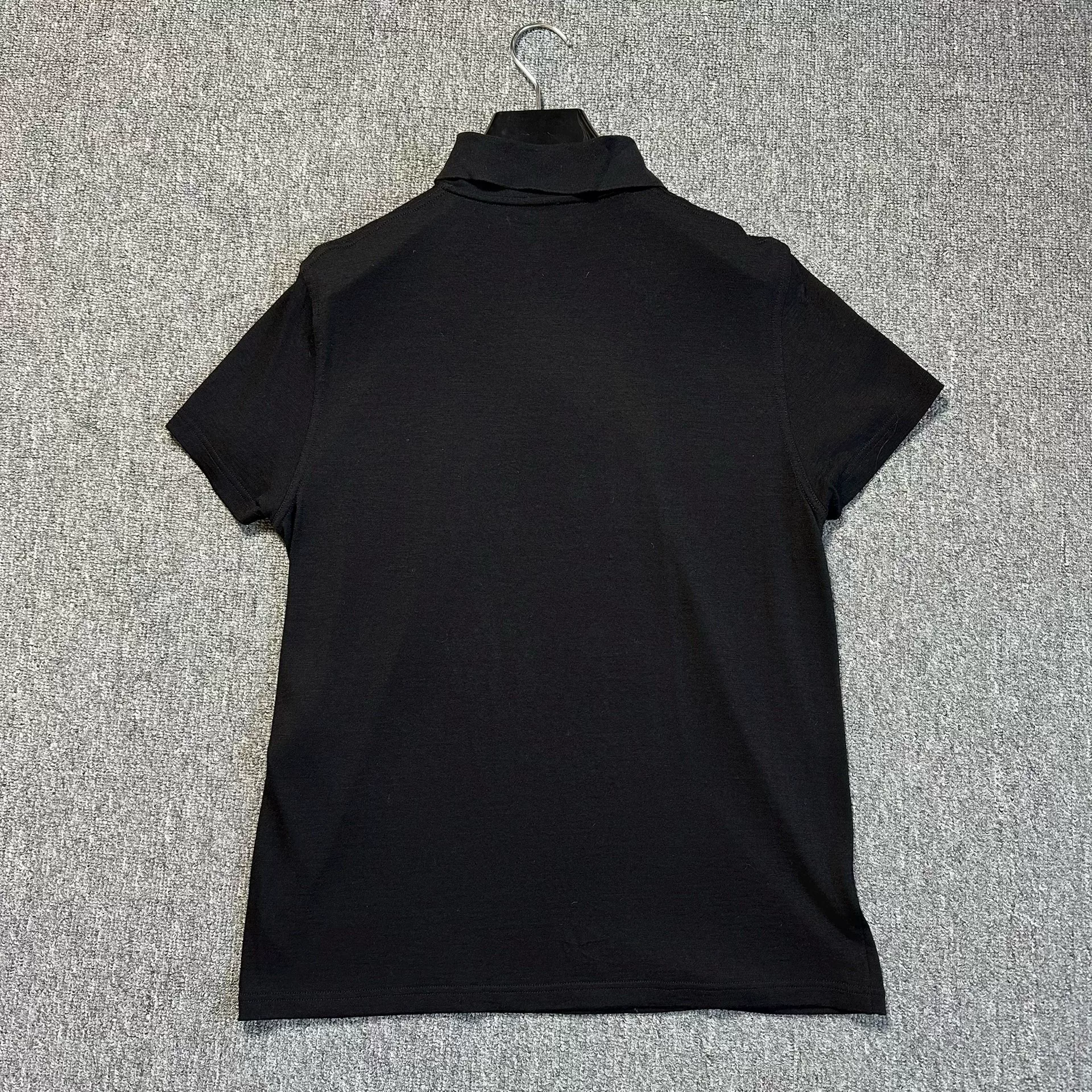 YSL Short-Sleeve Chest Logo Polo Shirt — back