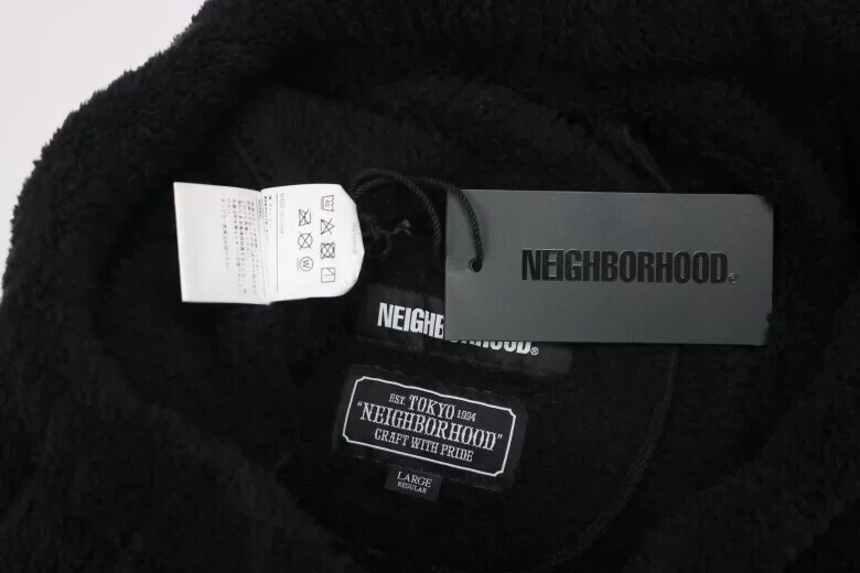 NEIGHBORHOOD WAVY BONE Fleece Sweatpants — label