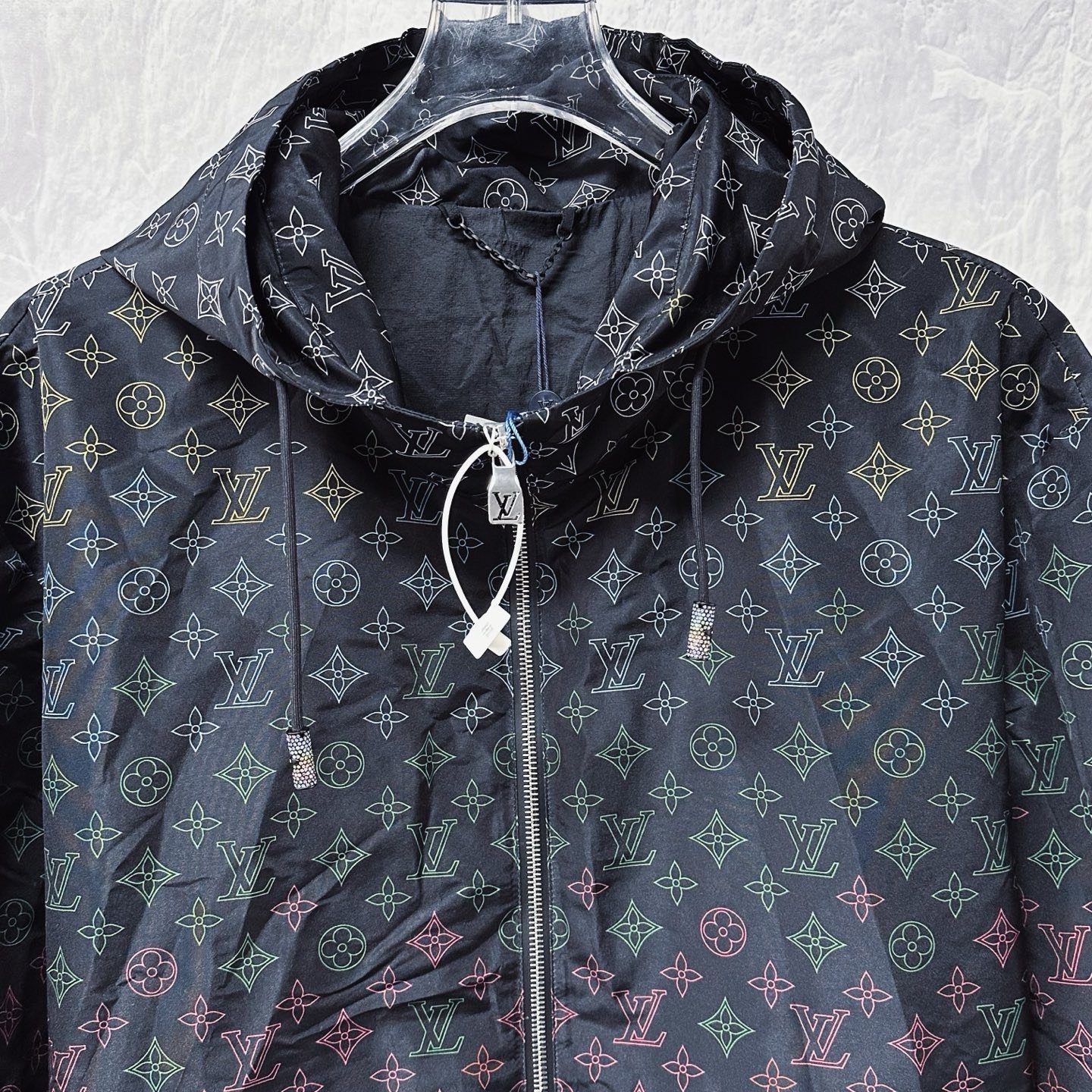 Louis Vuitton FW25 Gradient Print Hooded Jacket — front