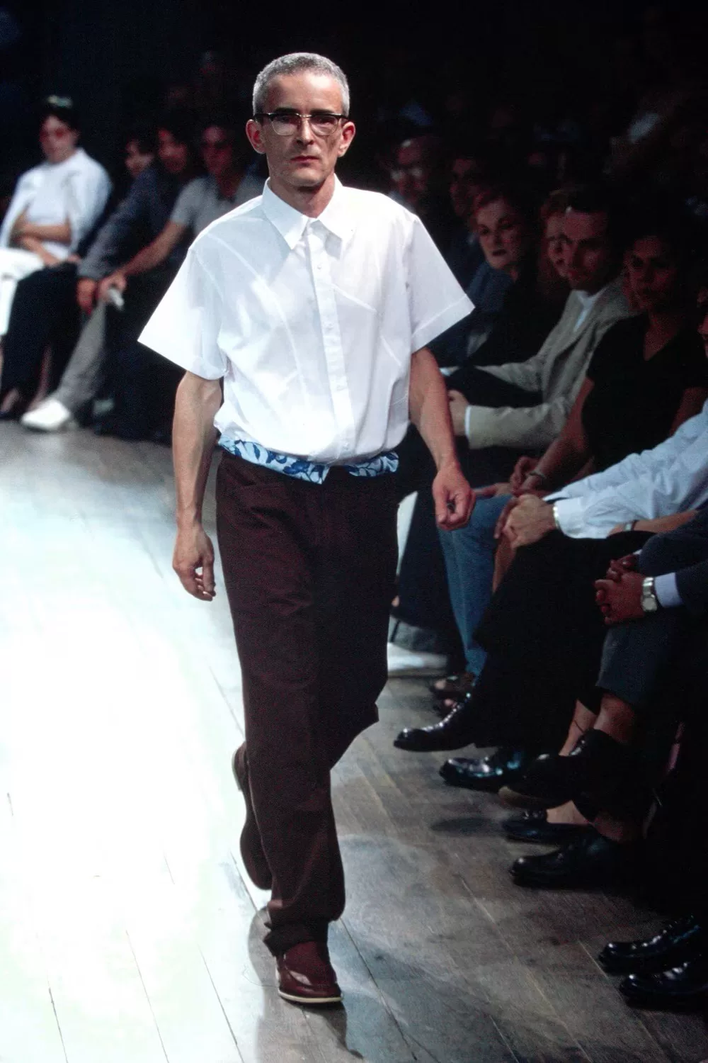 Yohji Yamamoto 01SS Runway Patchwork Shirt — detail