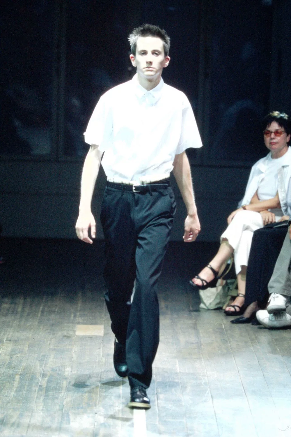 Yohji Yamamoto 01SS Runway Patchwork Shirt — front