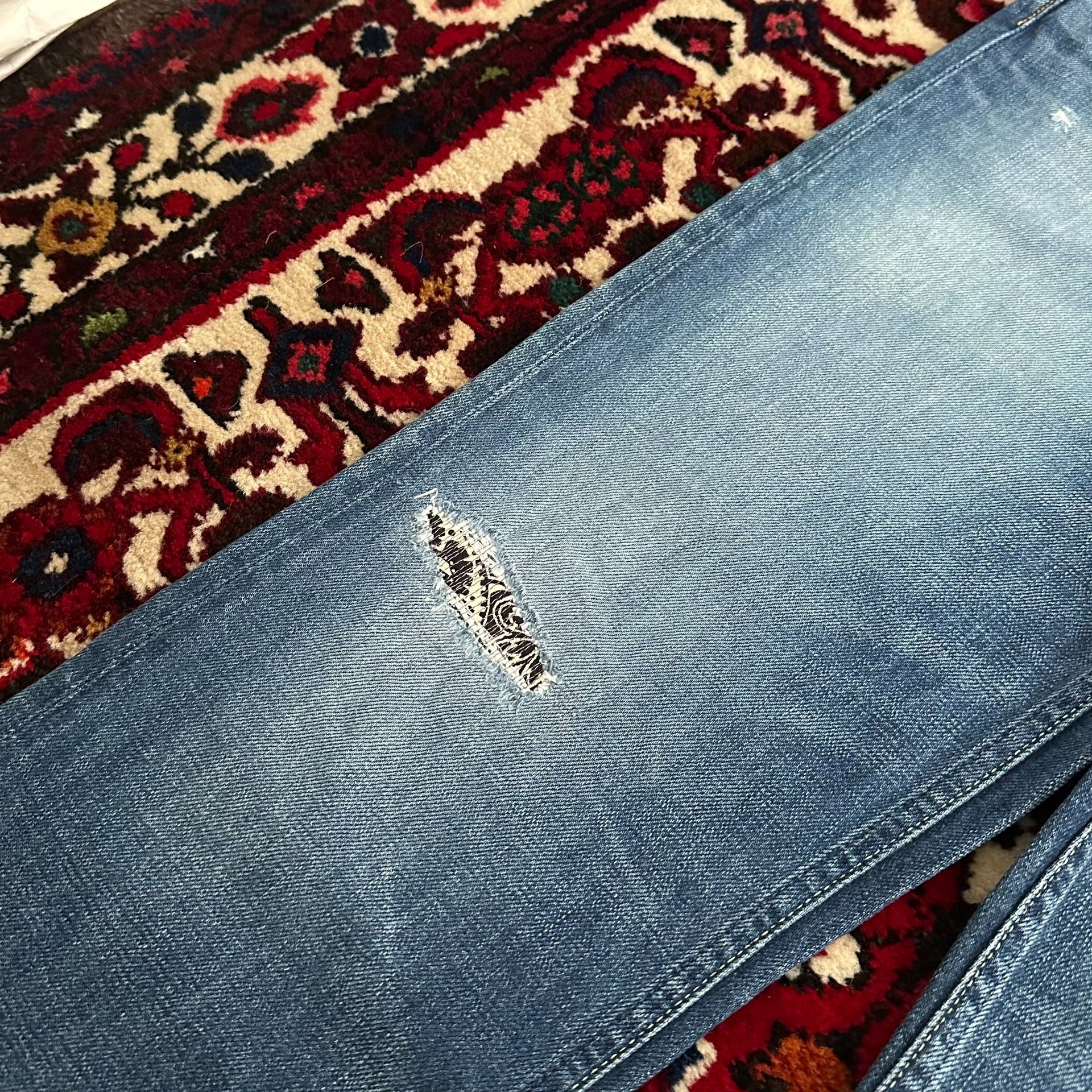visvim 17AW 03D10 Washed Jeans W34L30 — label