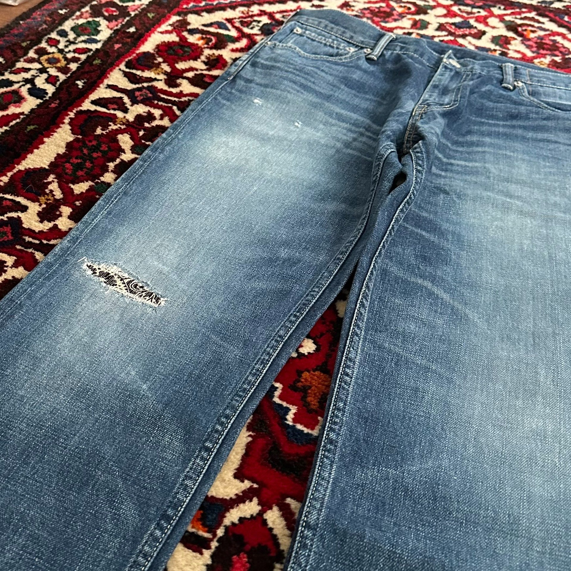 visvim 17AW 03D10 Washed Jeans W34L30 — back