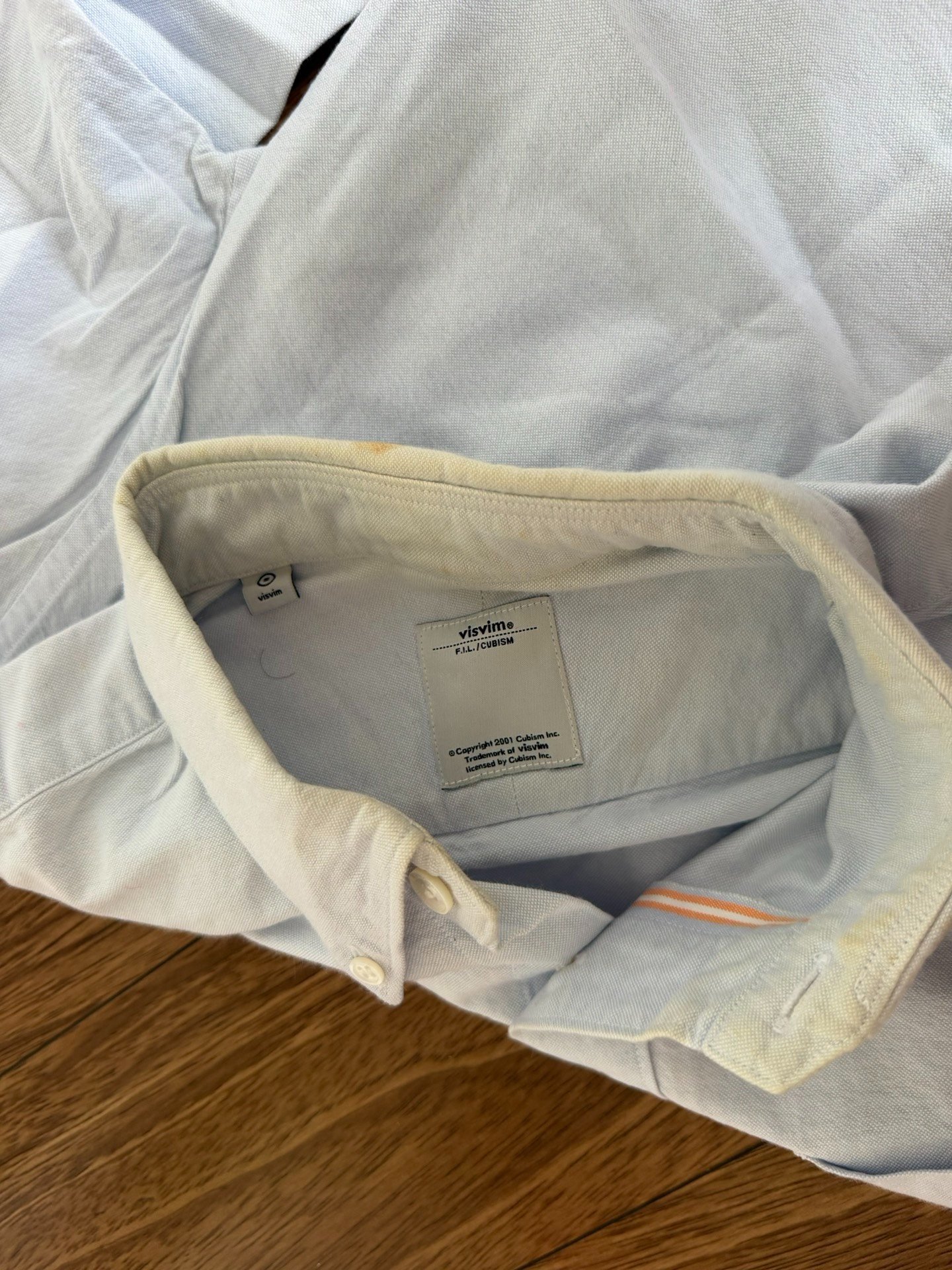 VISVIM Triptych L/S B.D Shirt — label