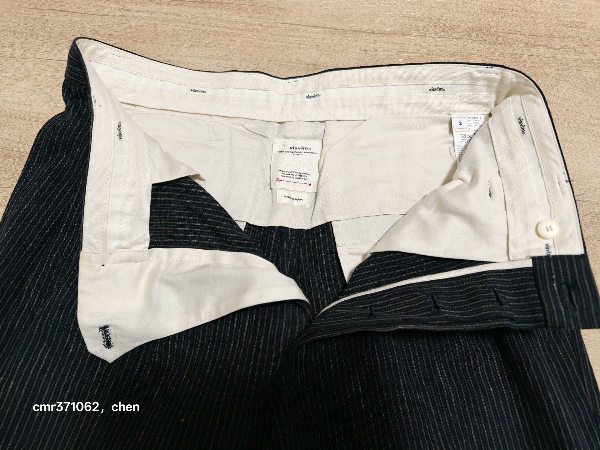 VISVIM 23AW MCCLOUD SLACKS — back