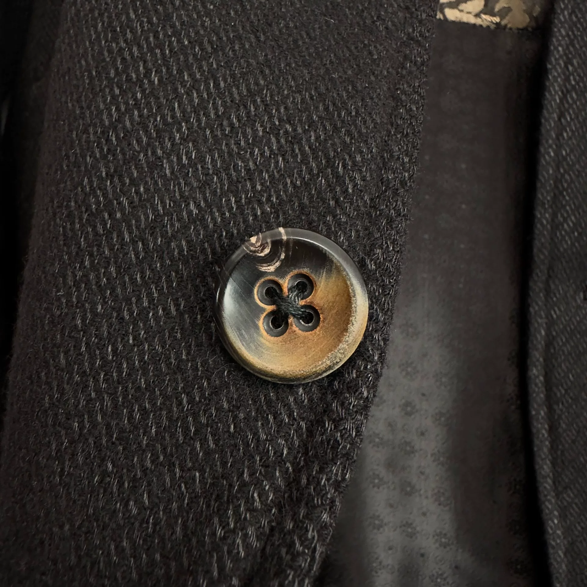 Geoffrey B.Small Collarless Limited Jacket — back