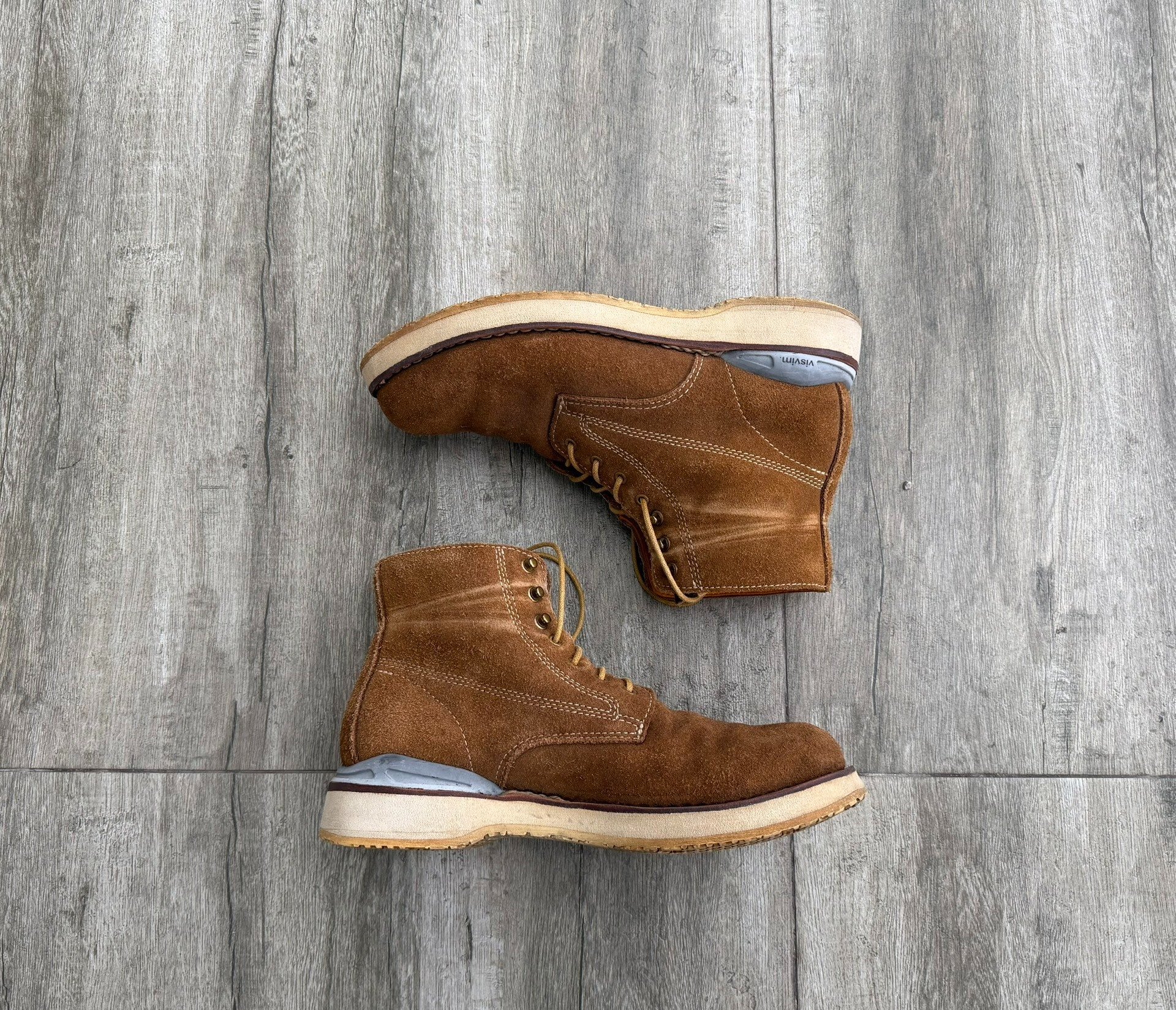 VISVIM 13AW VIRGIL BOOTS FOLK SUEDE — back