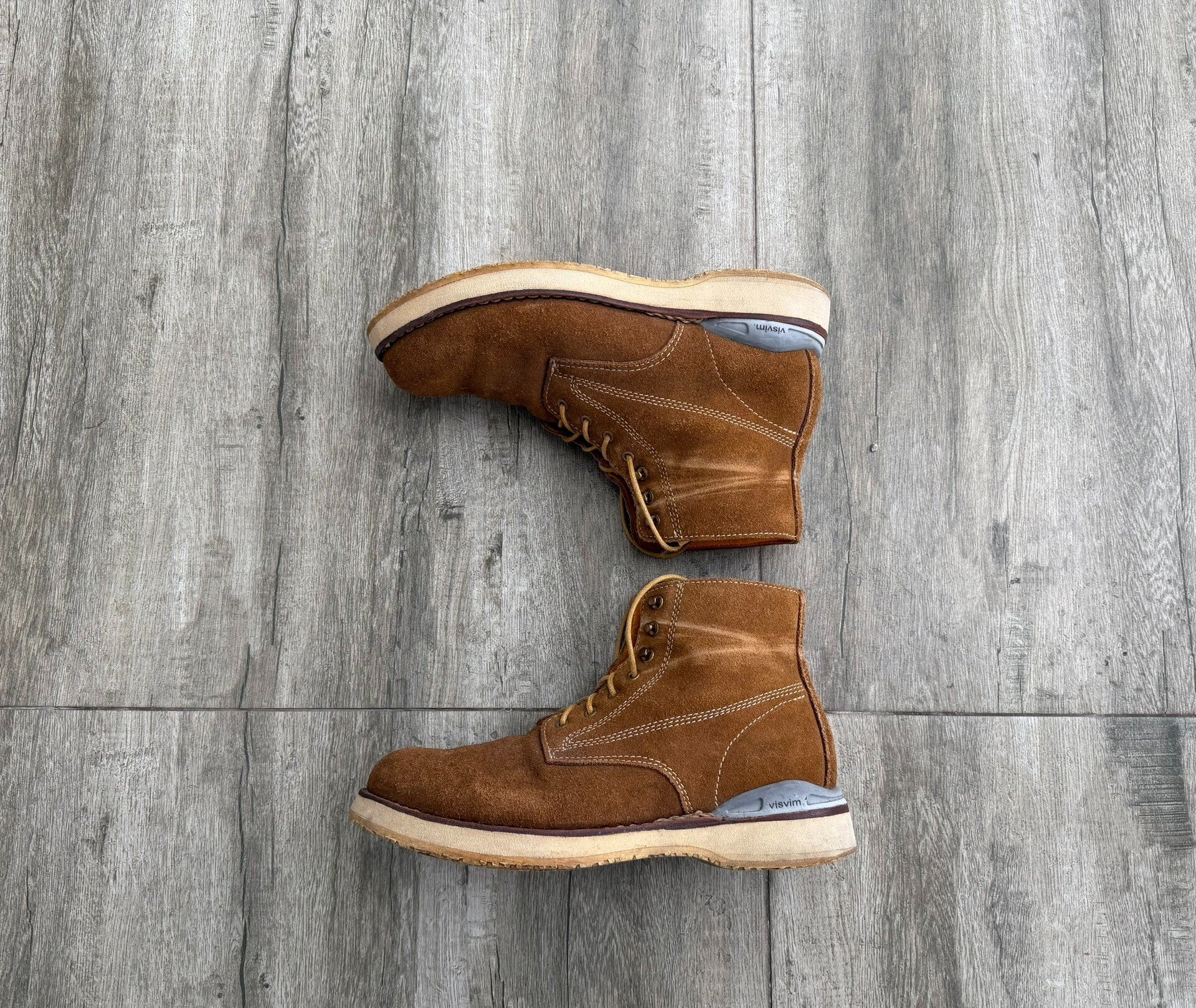 VISVIM 13AW VIRGIL BOOTS FOLK SUEDE — detail
