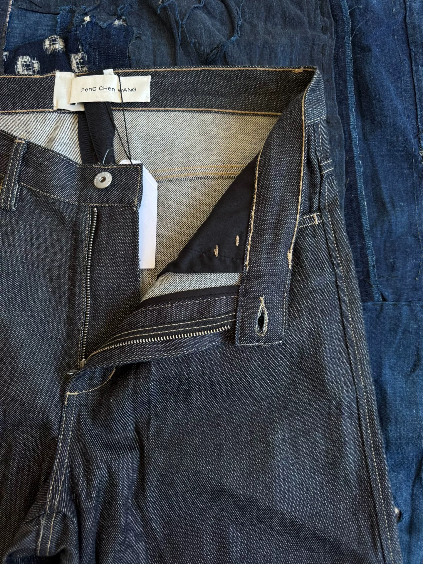 Feng Chen Wang Patchwork Jeans FF12TRO503 — back