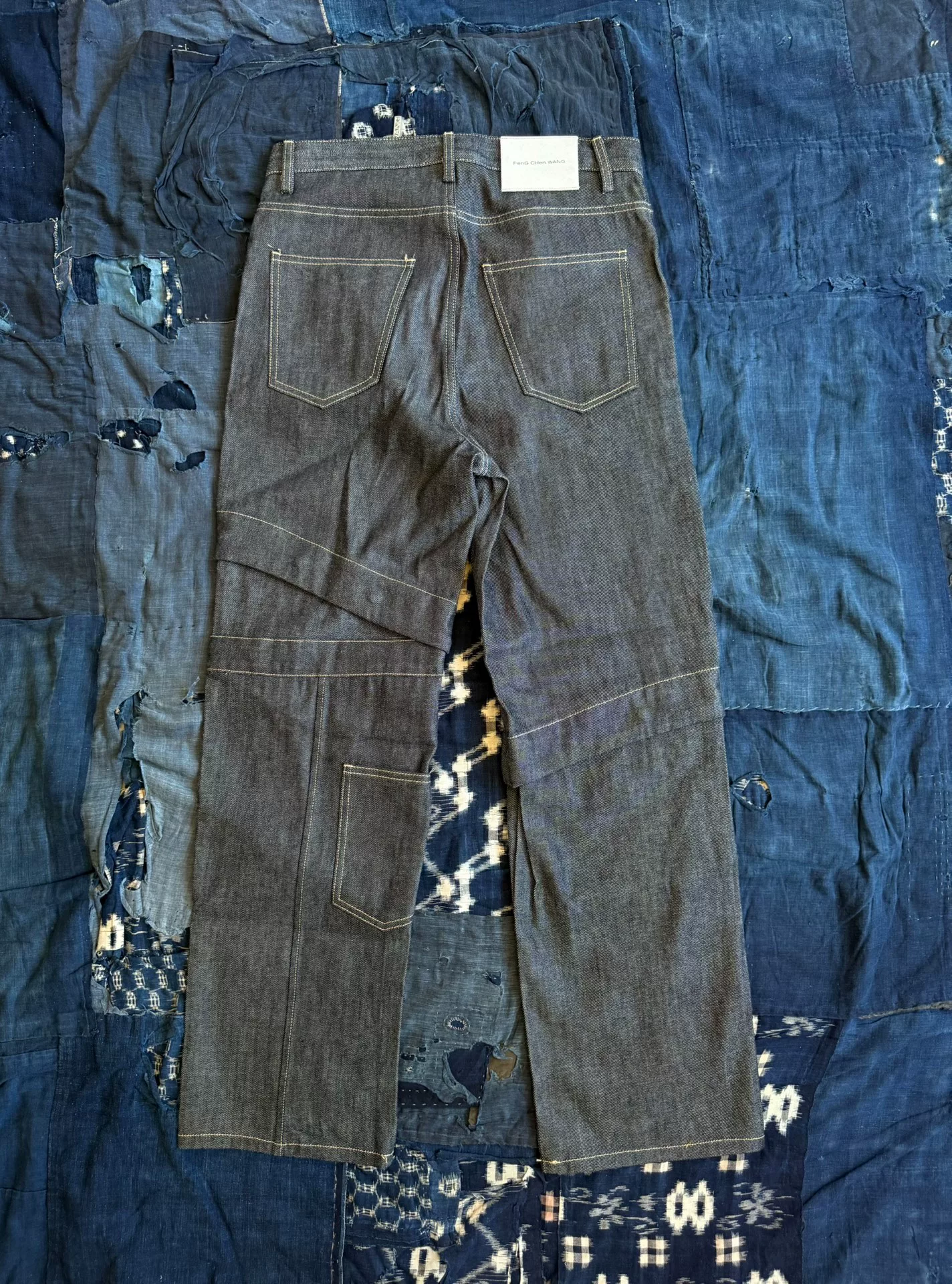 Feng Chen Wang Patchwork Jeans FF12TRO503 — front