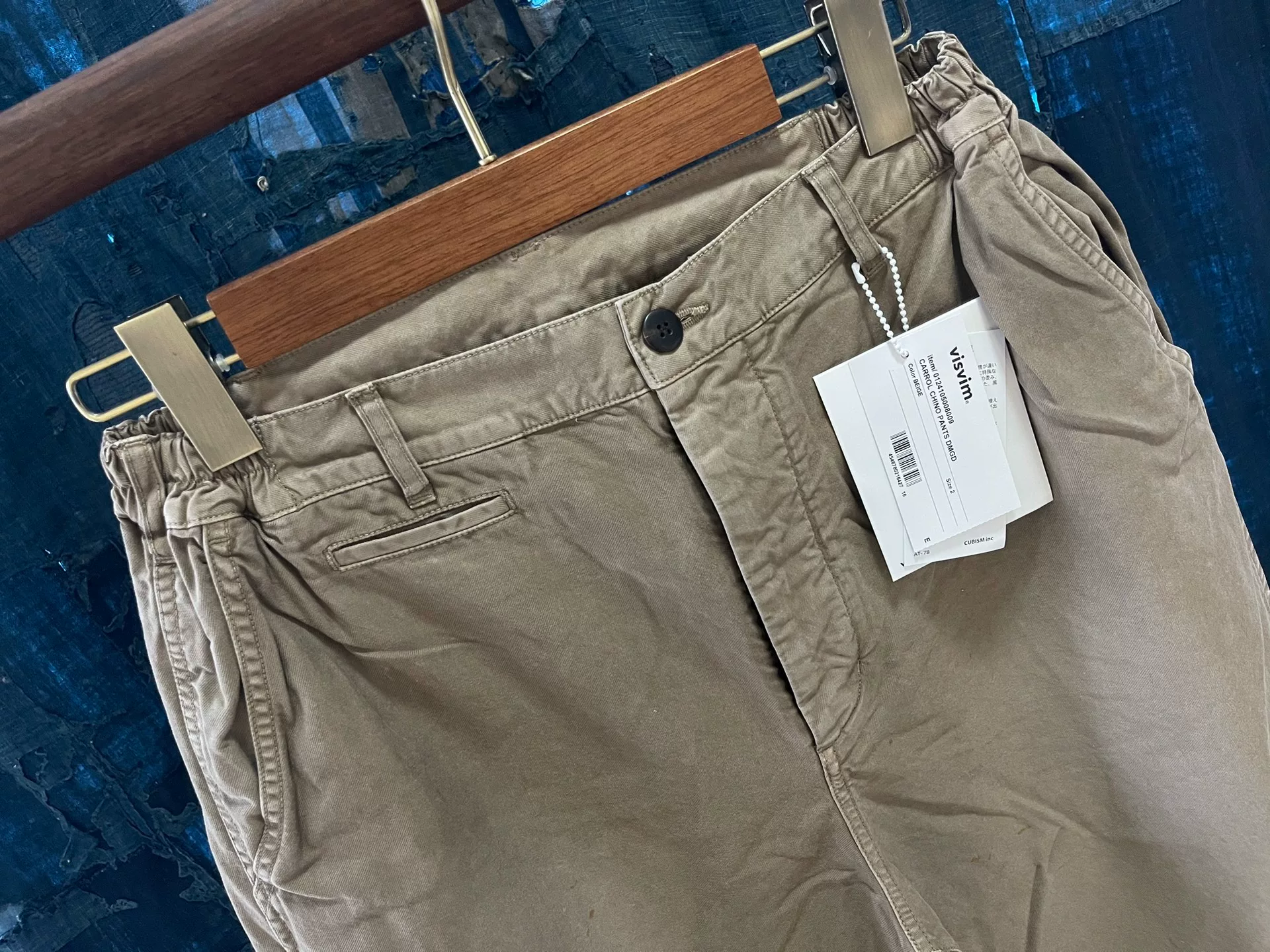 Visvim 24SS Carrol Chino Pants DMGD — detail