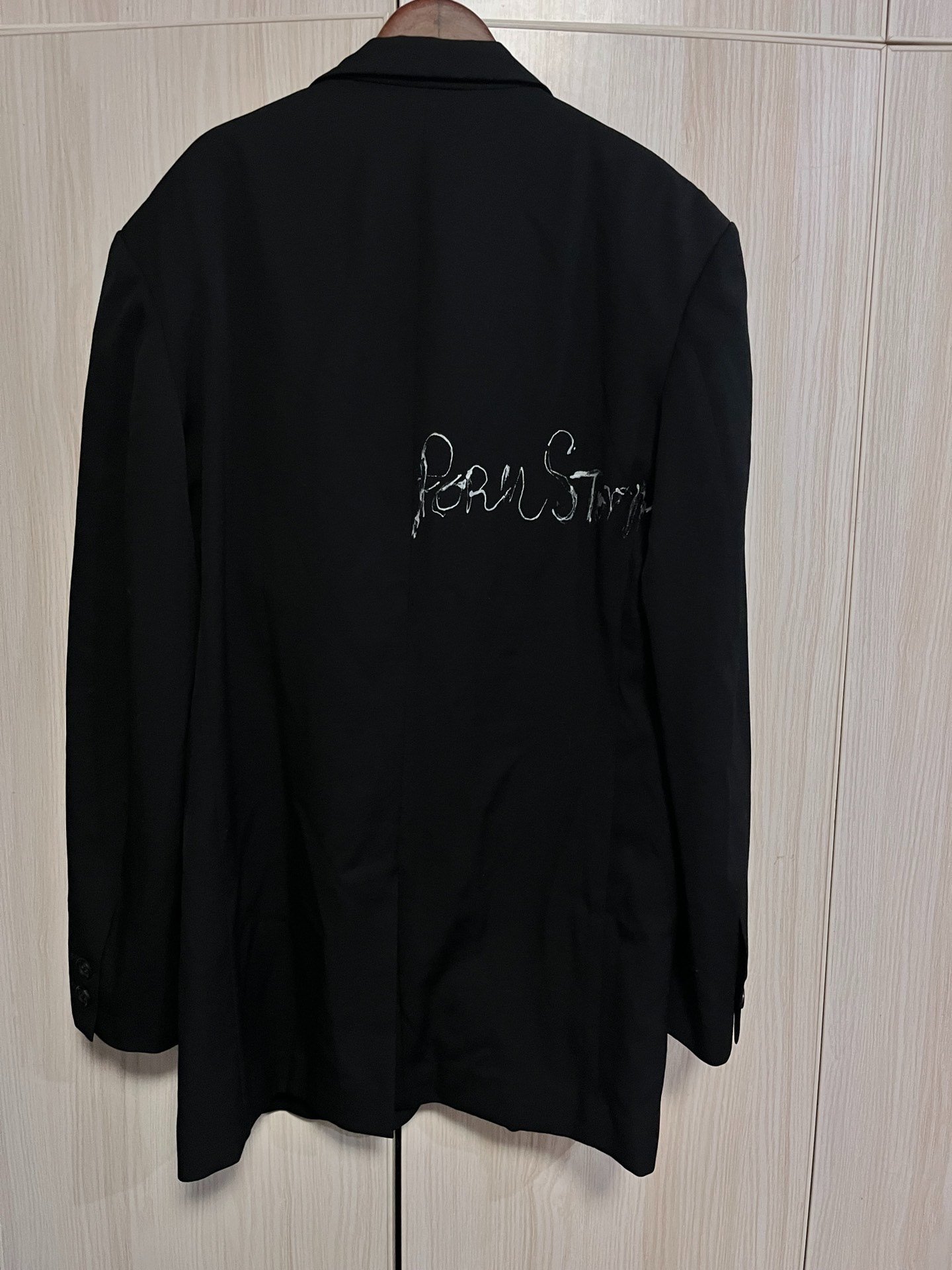 Yohji Yamamoto 23SS Black Suit Jacket — detail