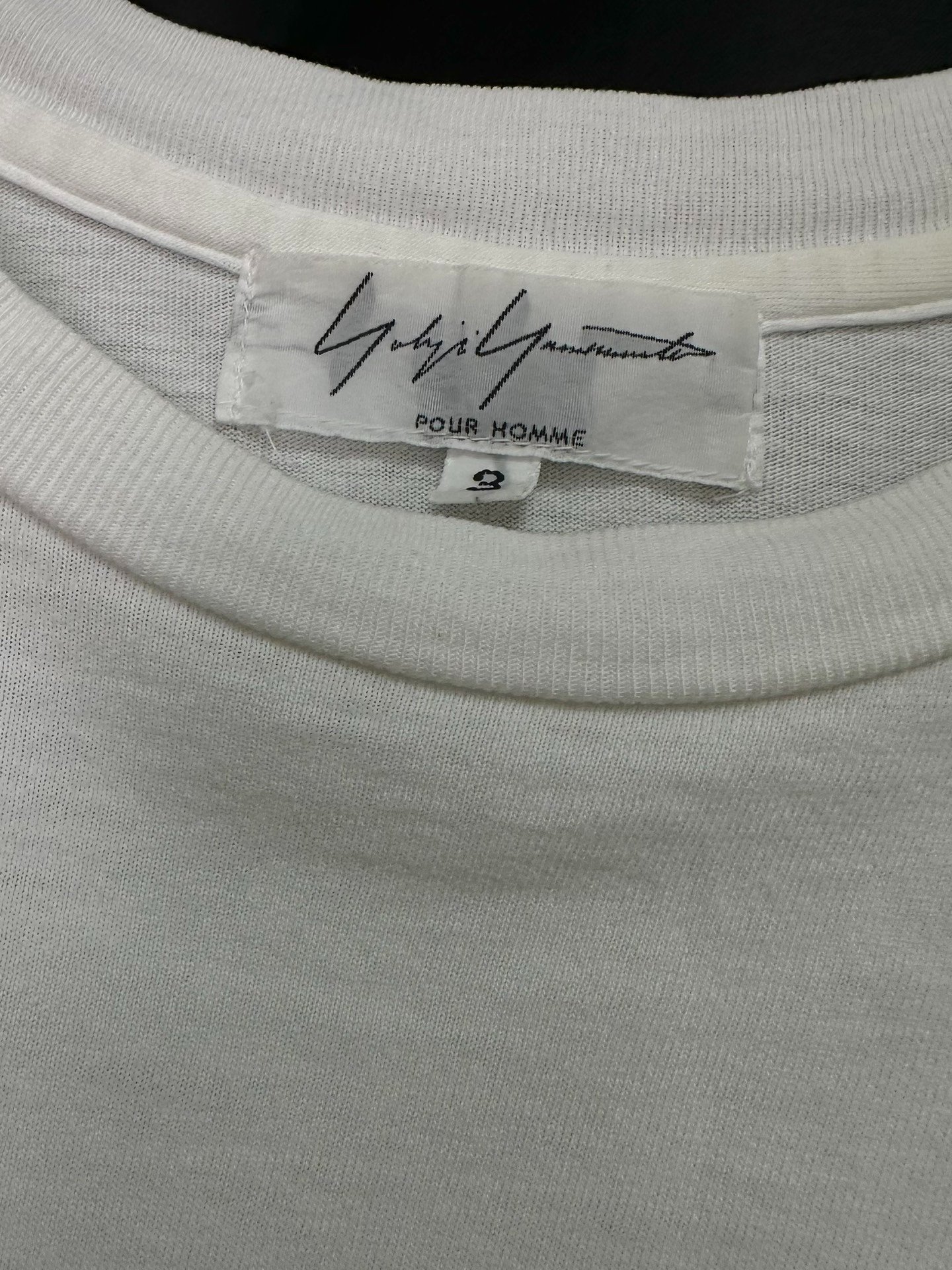 Yohji Yamamoto 2004 SS Taisho Short Sleeve — label