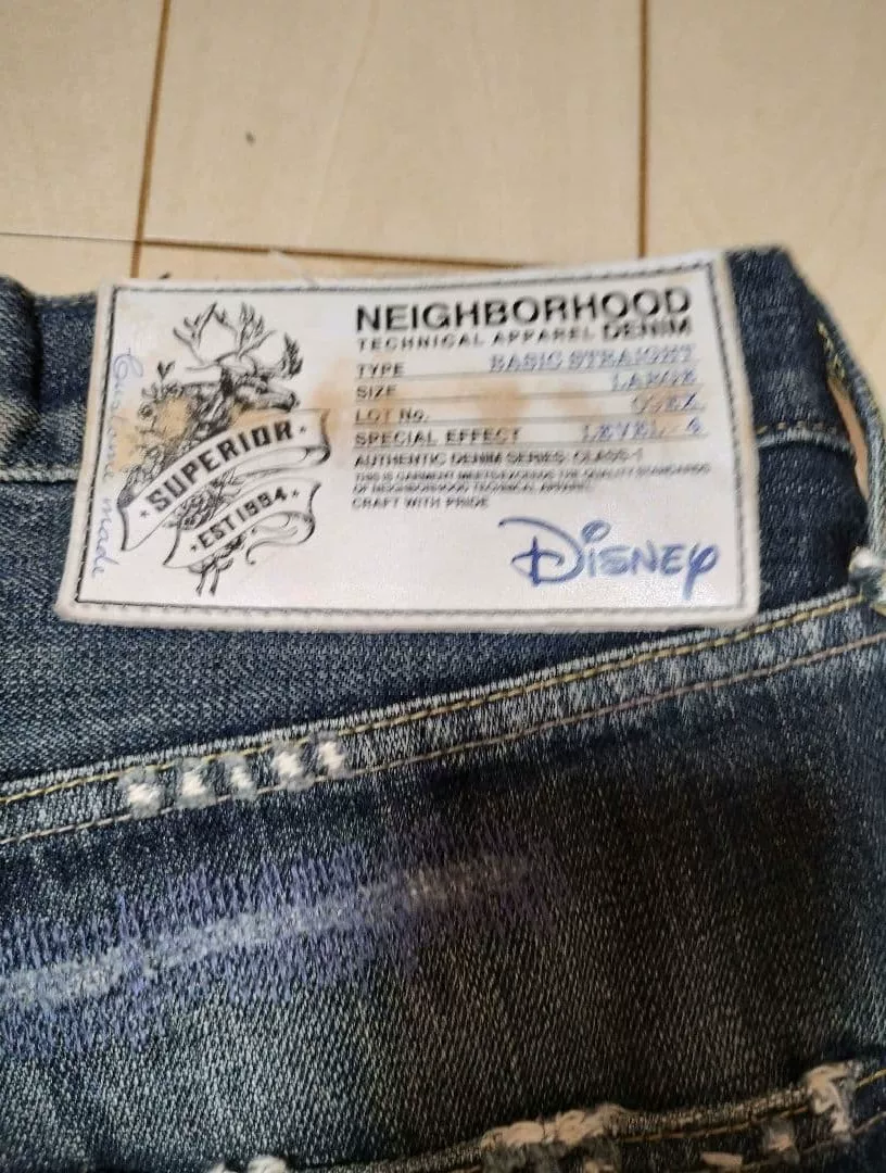 NEIGHBORHOOD x Disney 2009AW Jeans — back