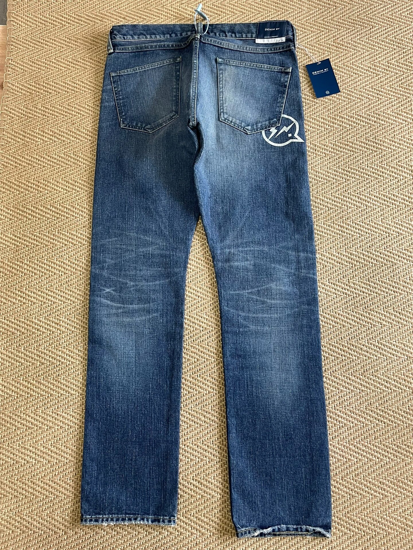 Vanquish Fragment Lightning Distressed Jeans — front
