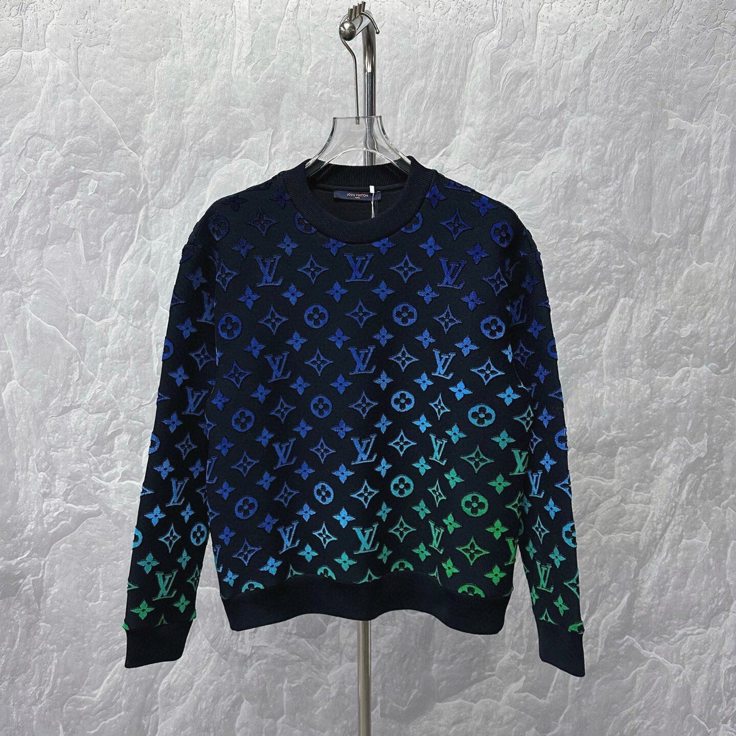 Louis Vuitton Gradient Flocking Print Sweatshirt