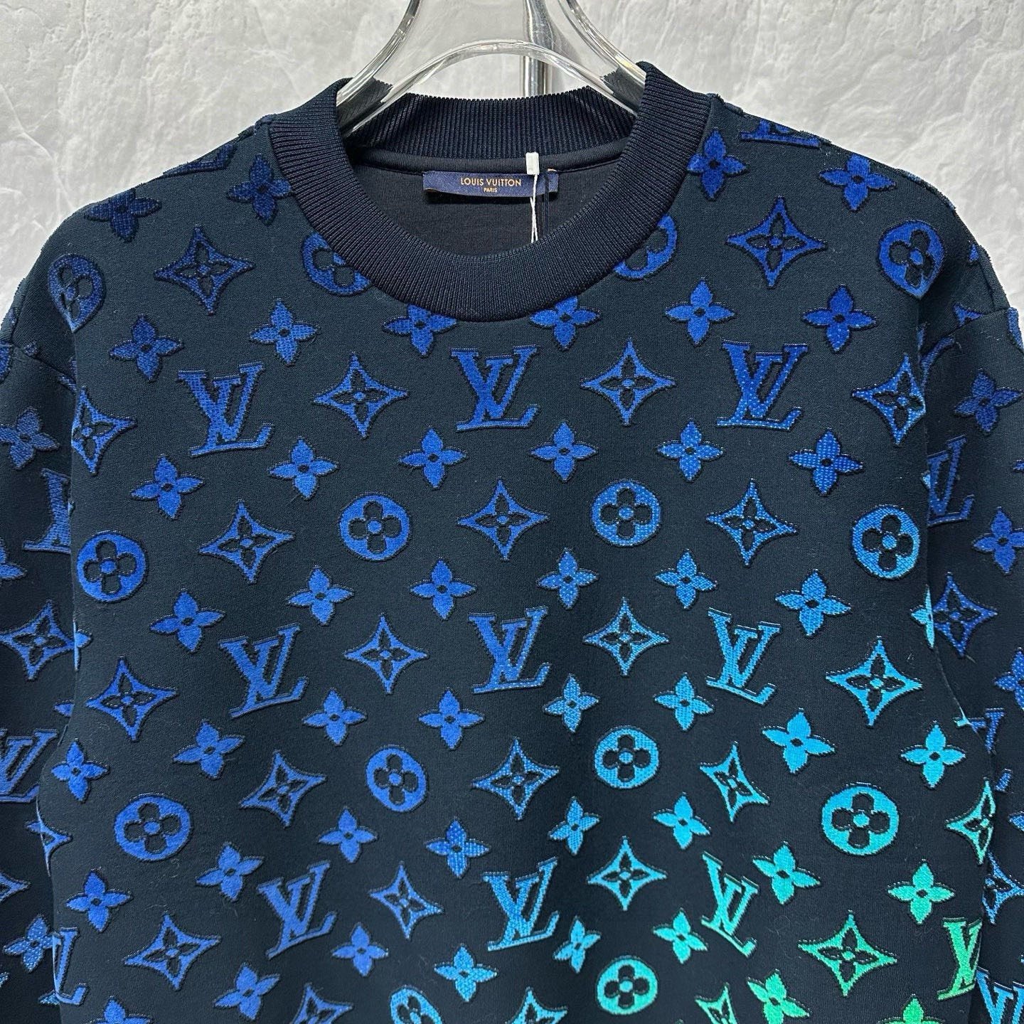 Louis Vuitton Gradient Flocking Print Sweatshirt — front