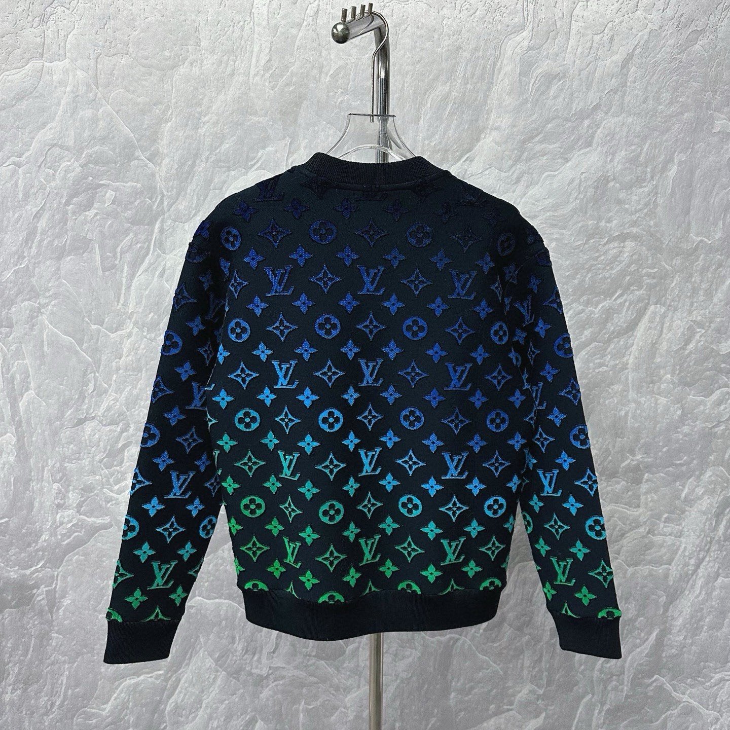 Louis Vuitton Gradient Flocking Print Sweatshirt — back