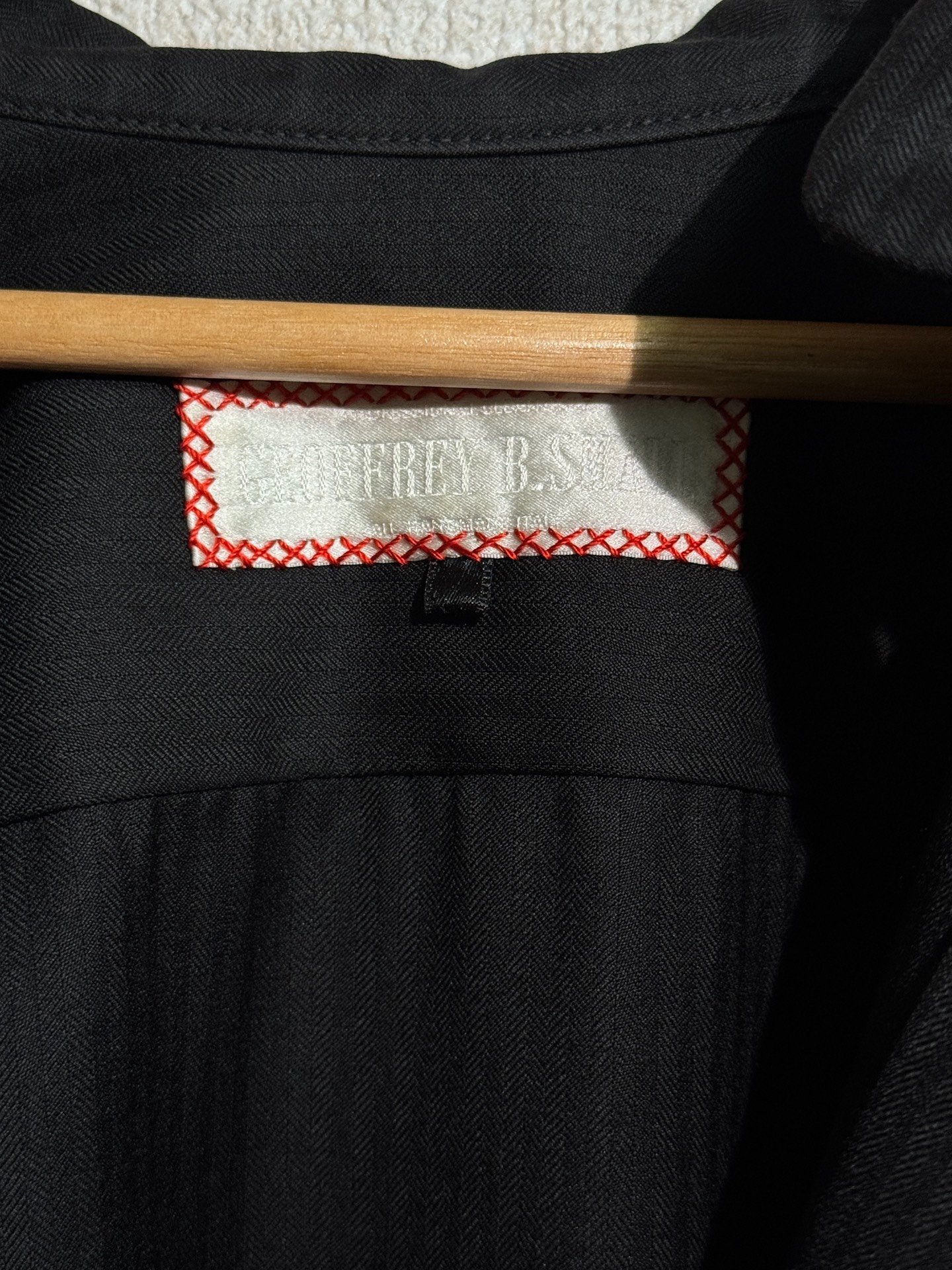 Geoffrey b Piacenza 140s Haori Shirt Jacket — back