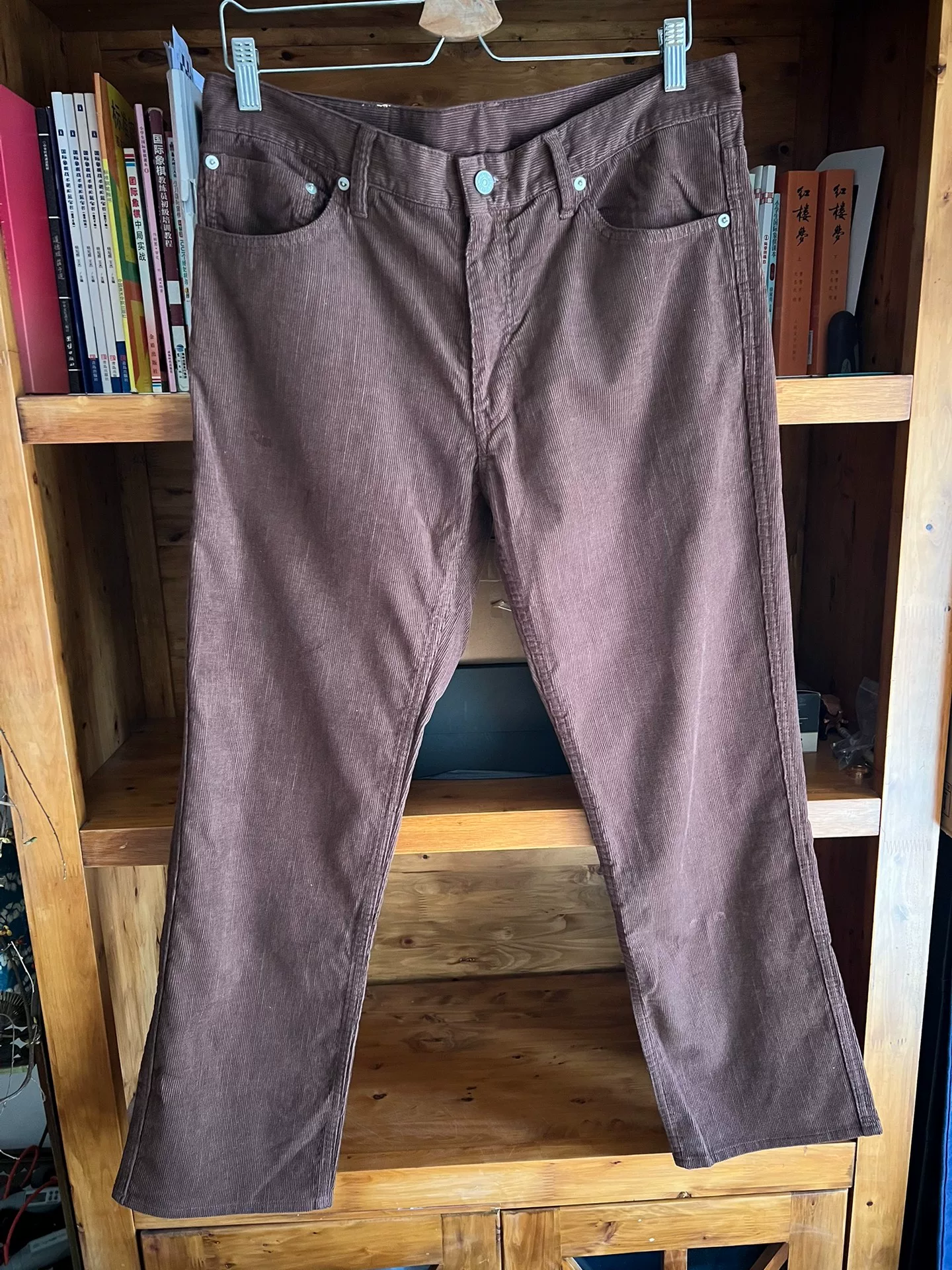 visvim 2018 Vintage Brown Corduroy Pants — front