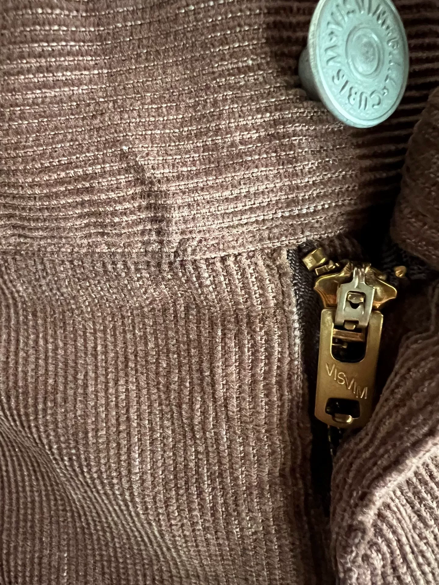 visvim 2018 Vintage Brown Corduroy Pants — label