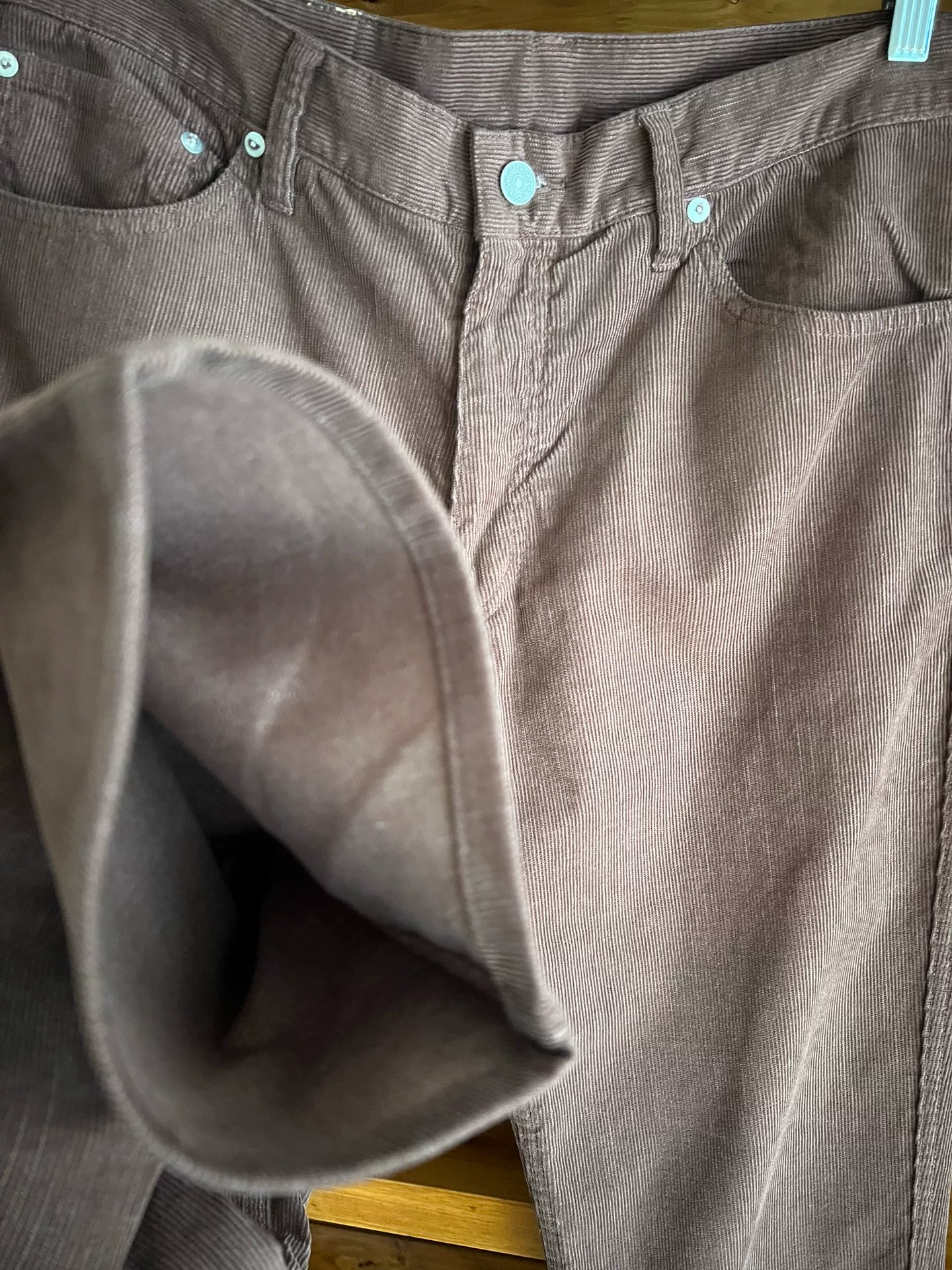 visvim 2018 Vintage Brown Corduroy Pants — back