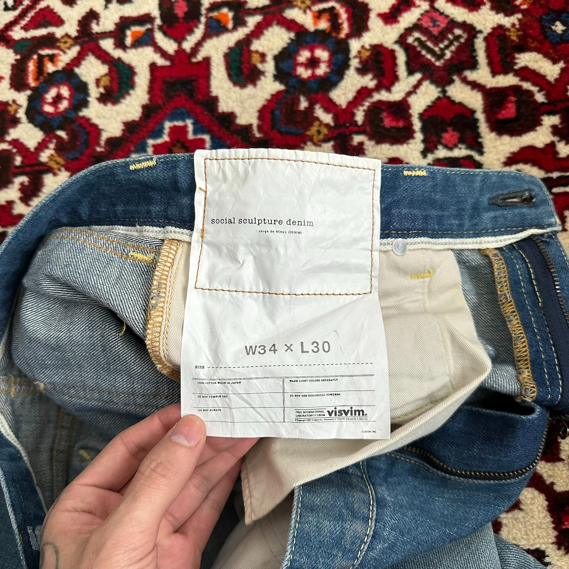 visvim 15ss 09d5 Jeans W34 L30 — label