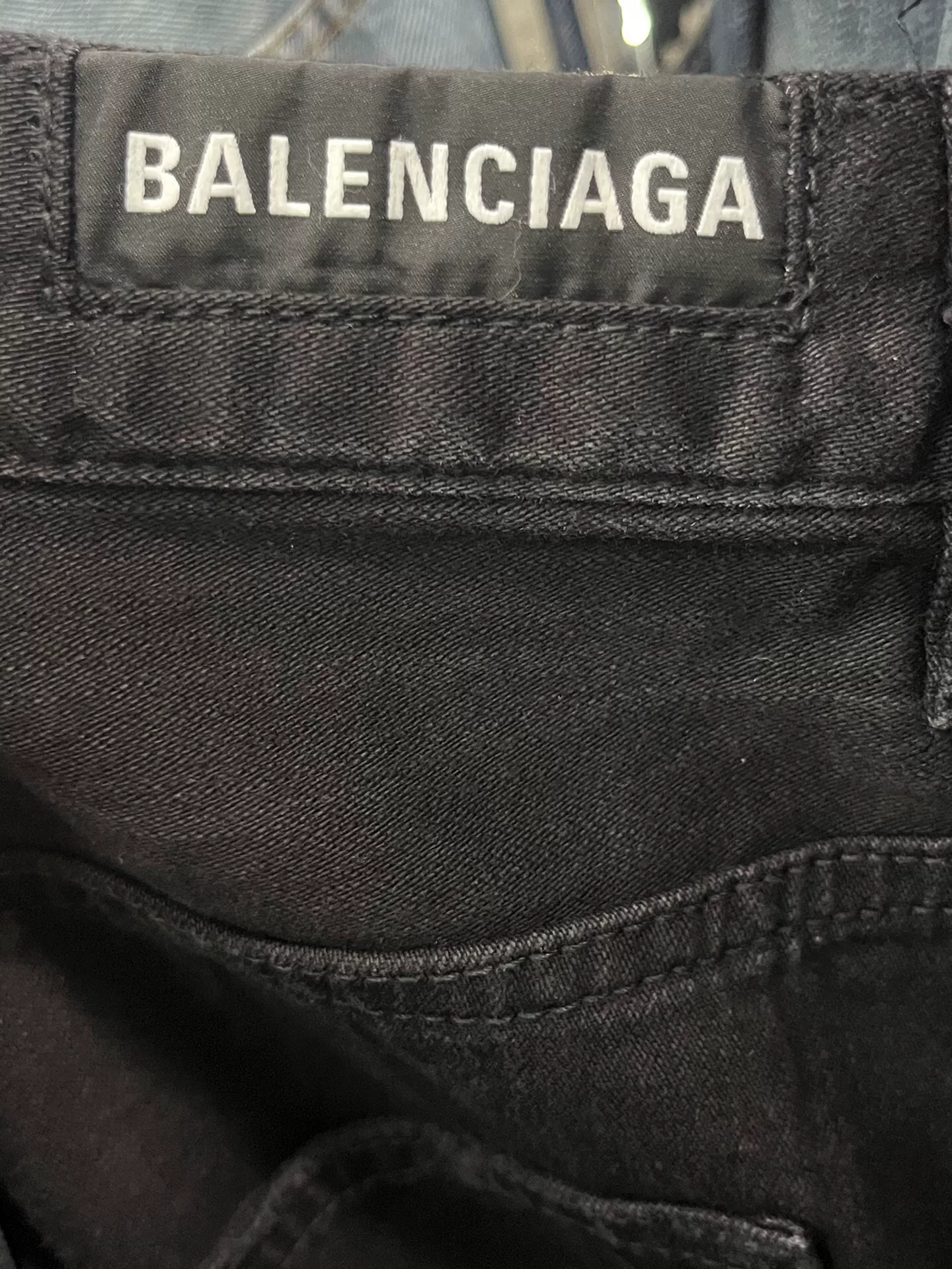 Balenciaga Regular Fit Side Pocket Denim Jeans — detail