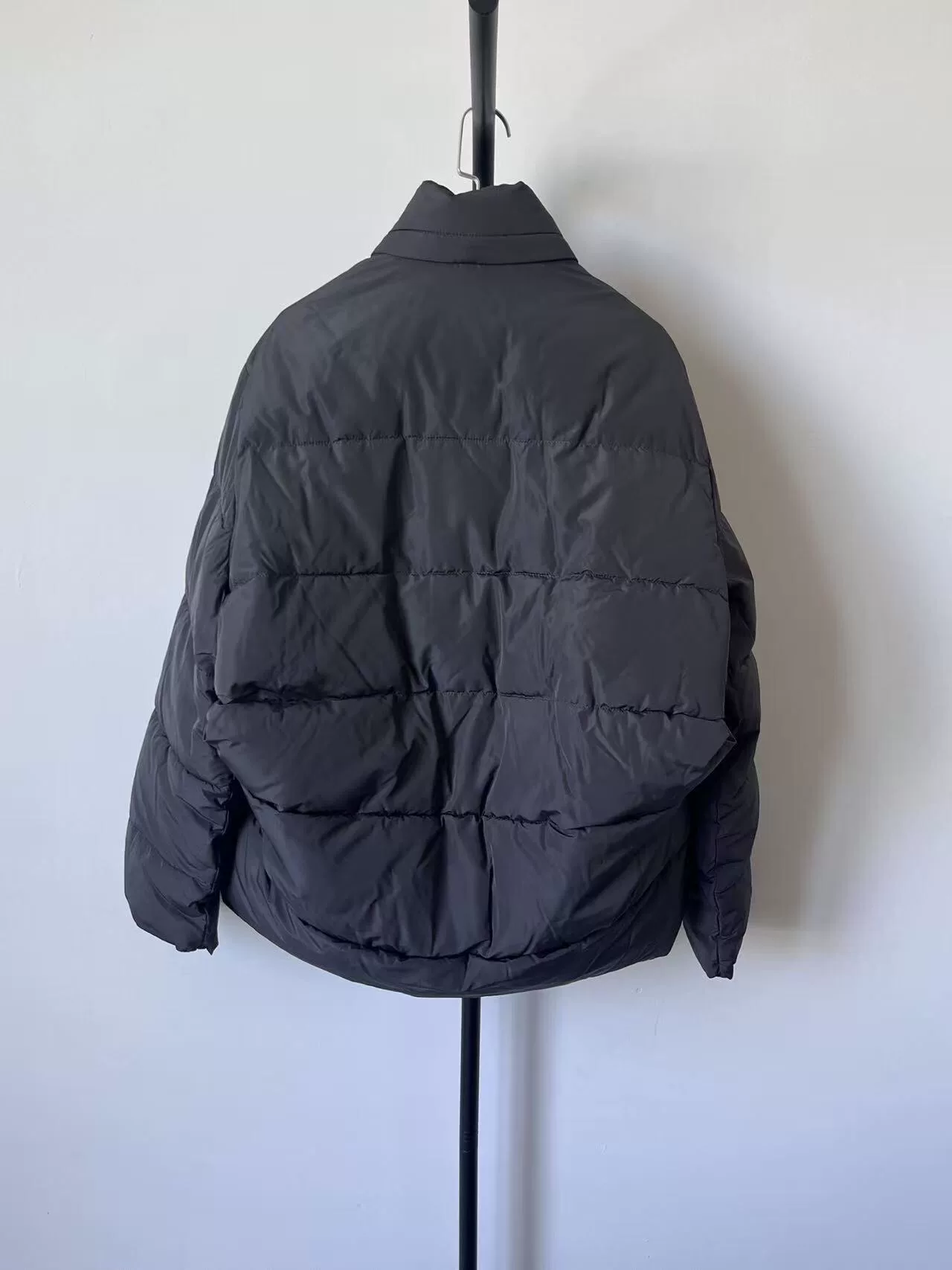 Balenciaga Gray Puffer Jacket — front
