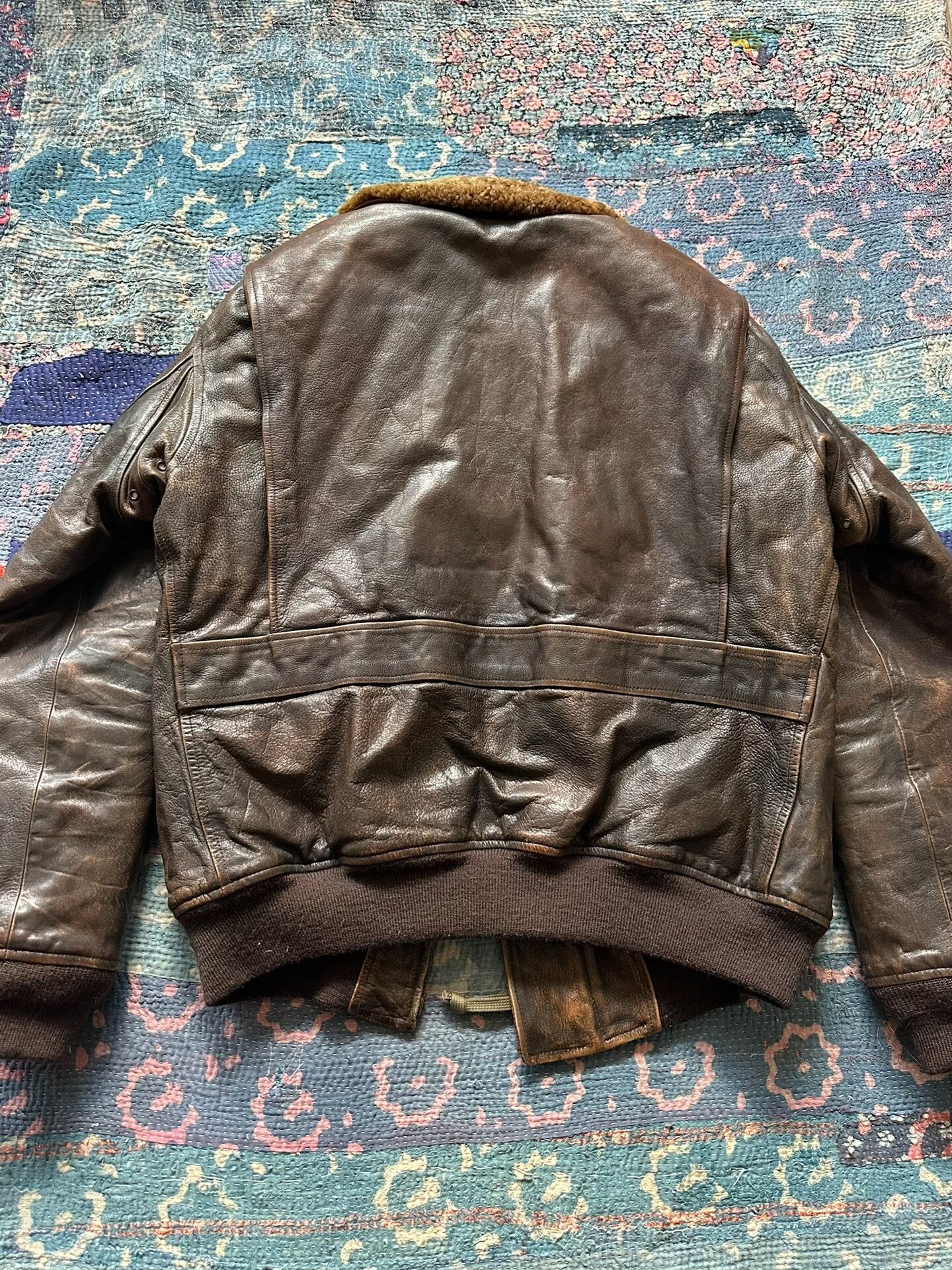 Polo Ralph Lauren Distressed Leather Jacket — front