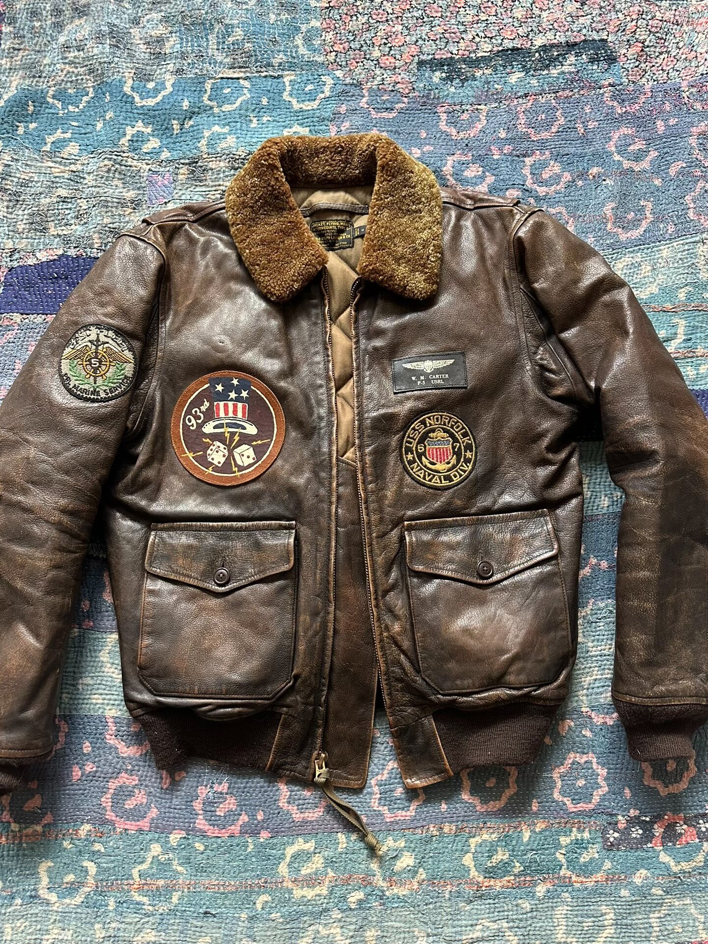 Polo Ralph Lauren Distressed Leather Jacket