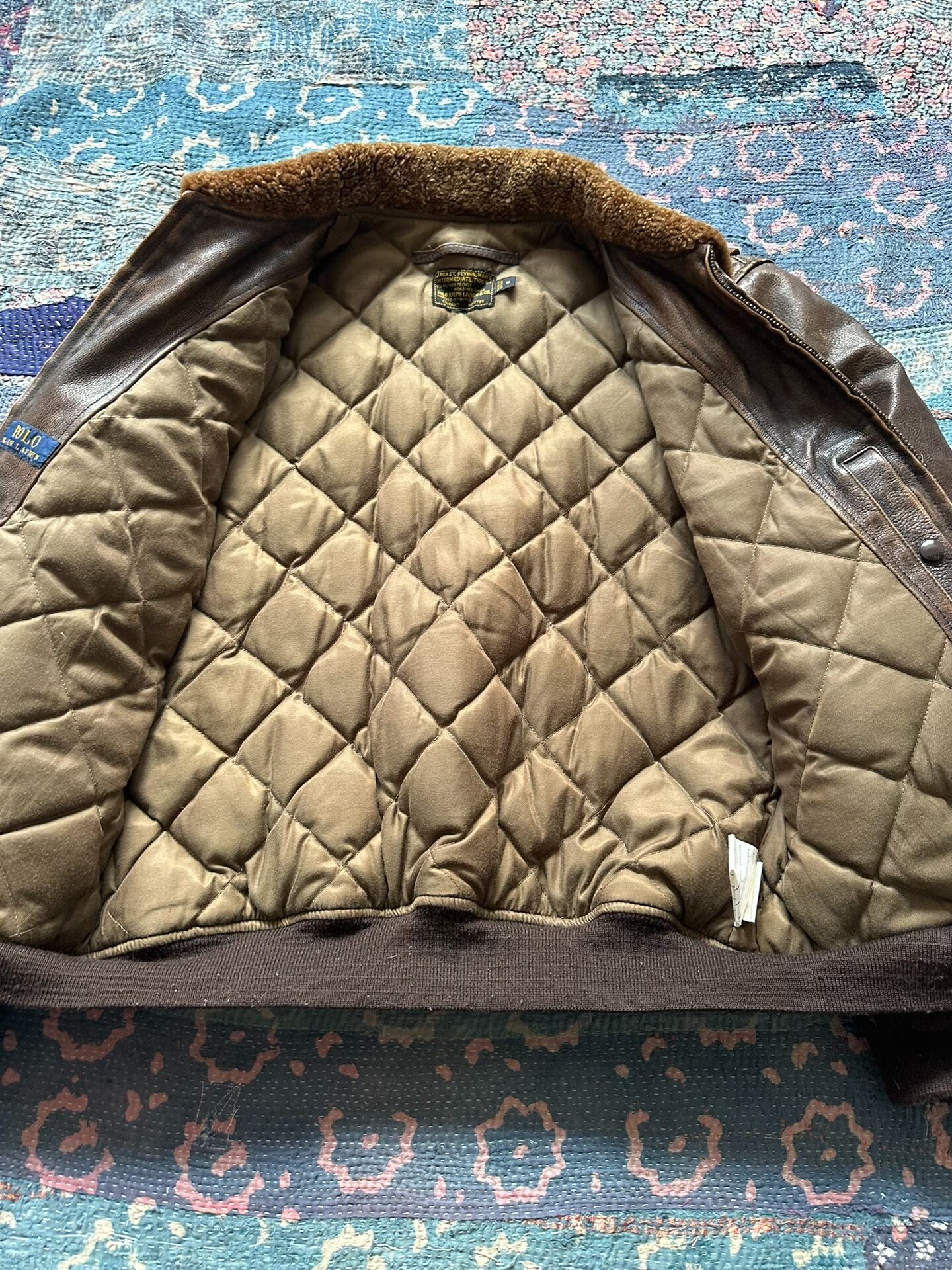 Polo Ralph Lauren Distressed Leather Jacket — back