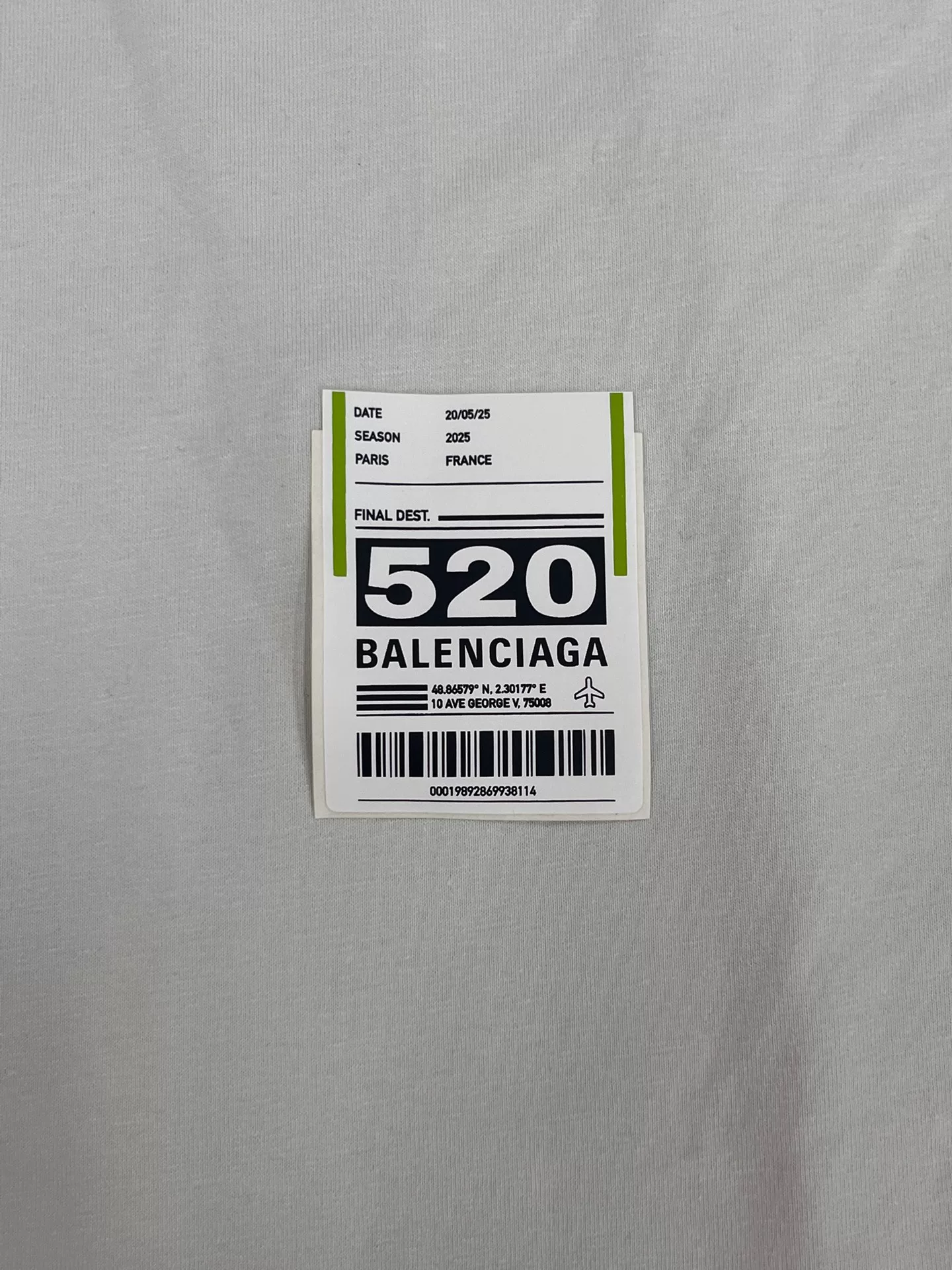 Balenciaga Valentine's Limited Solid Round Neck T-Shirt — detail