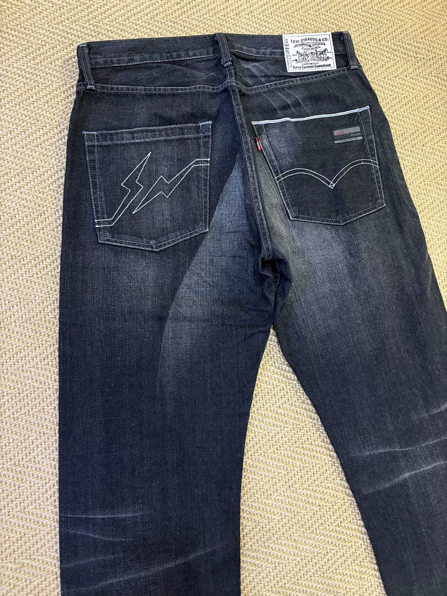 Levi's Fenom 505 Heavy Wash Jeans — back